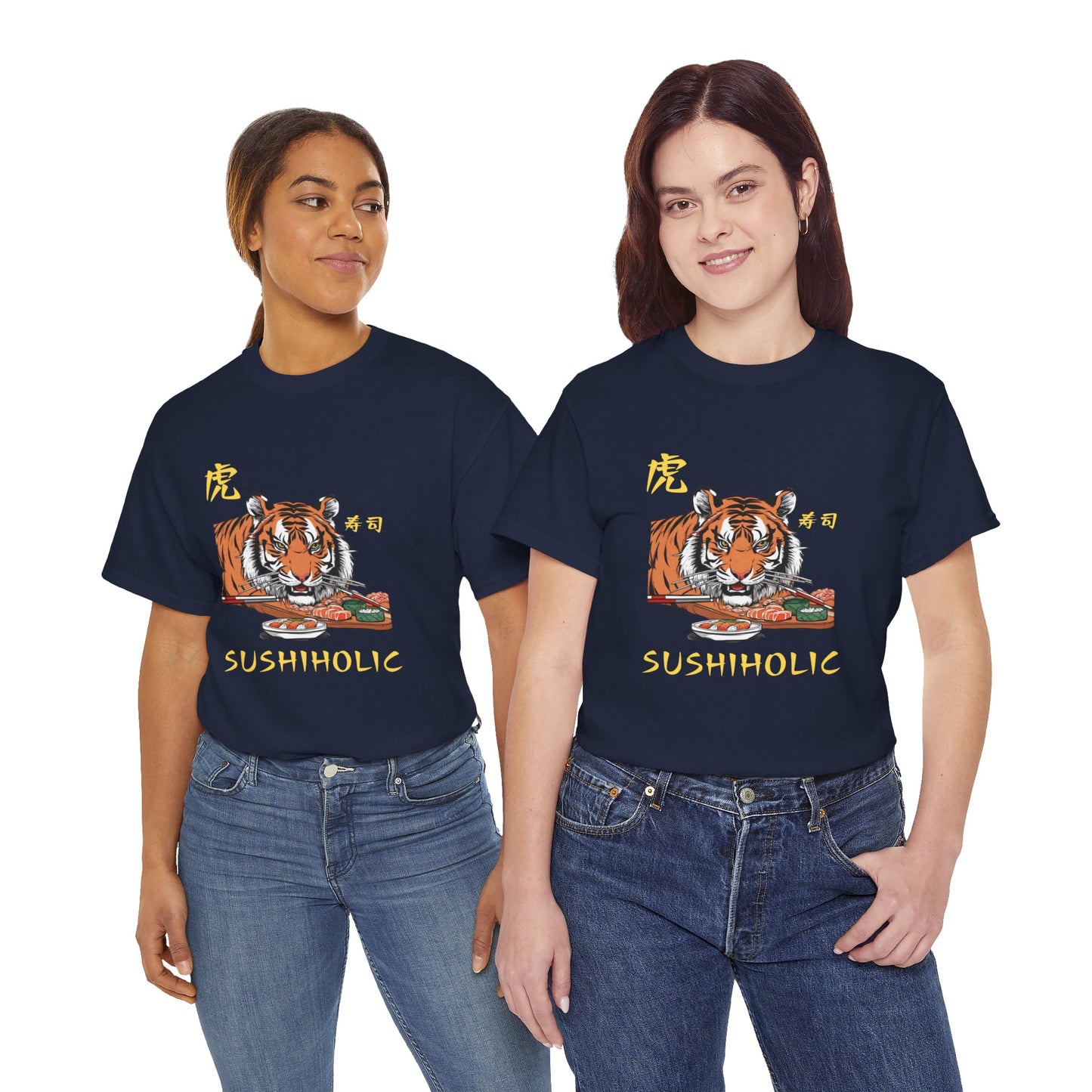 Tiger Sushi Lovers Sushiholic Graphic Tee Flashlander