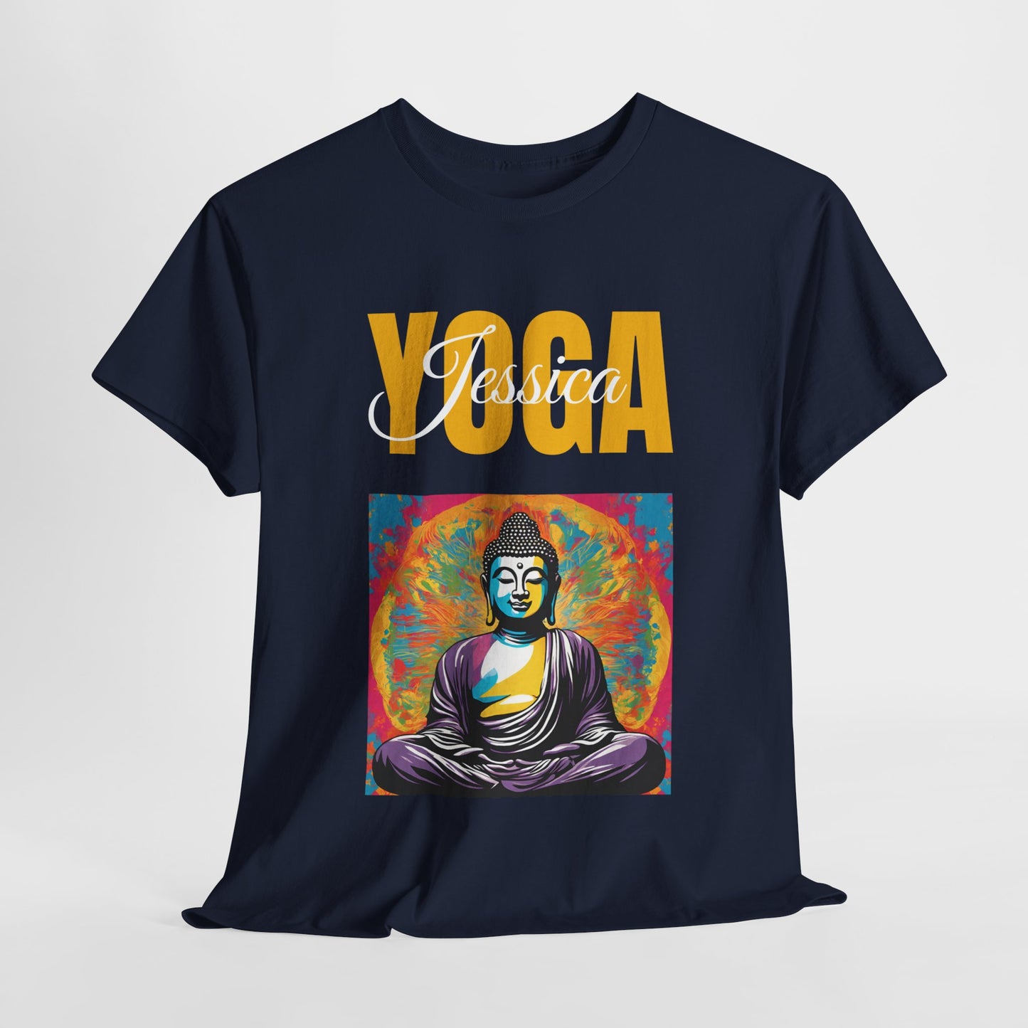 Personalized Yoga Shirt - Buddha Tee - Custom Name Flashlander Yoga Tee