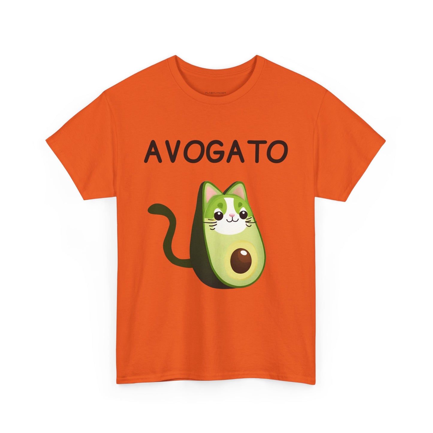 Avogato Funny Avocado Cat Face - Flashlander Gym Shirt