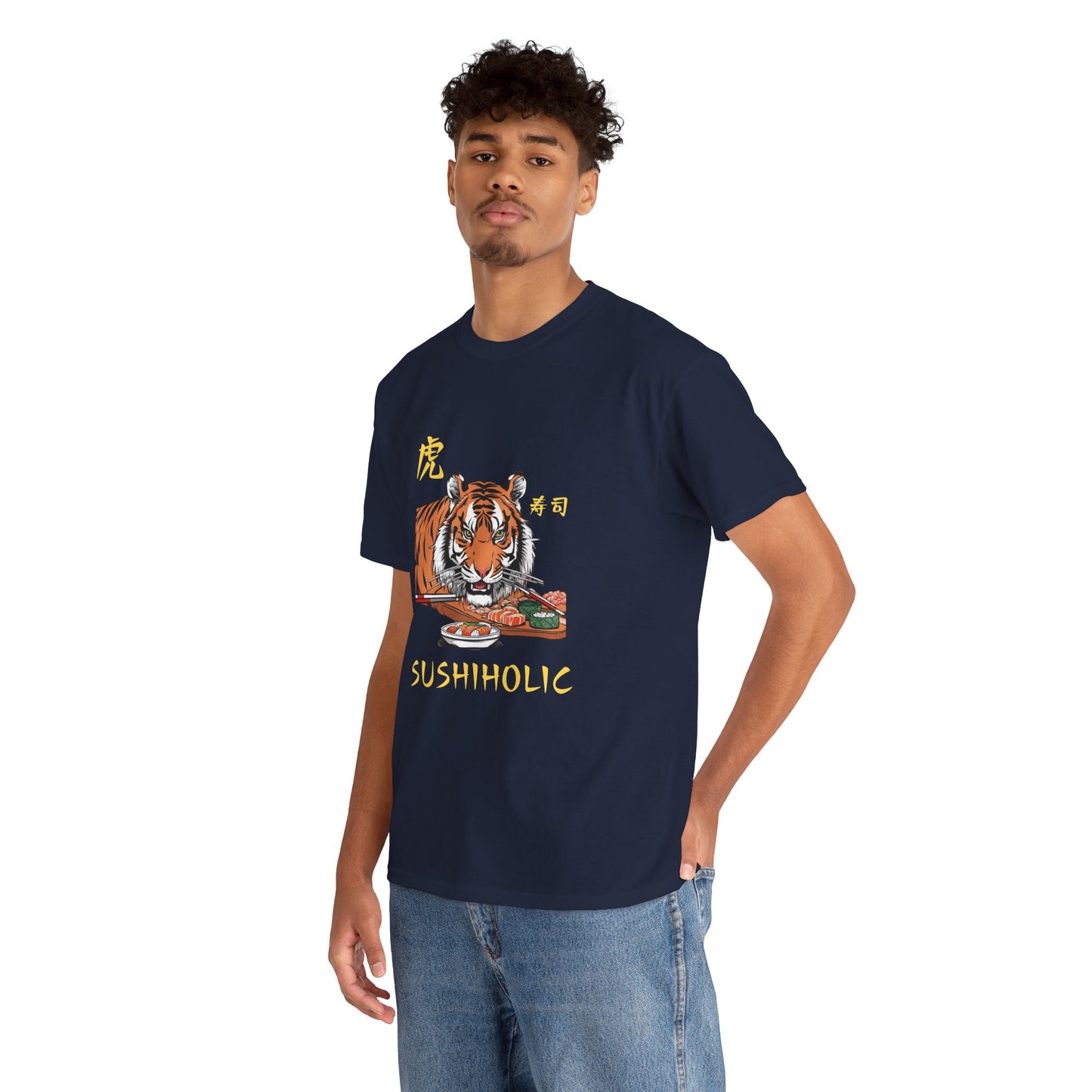 Tiger Sushi Lovers Sushiholic Graphic Tee Flashlander