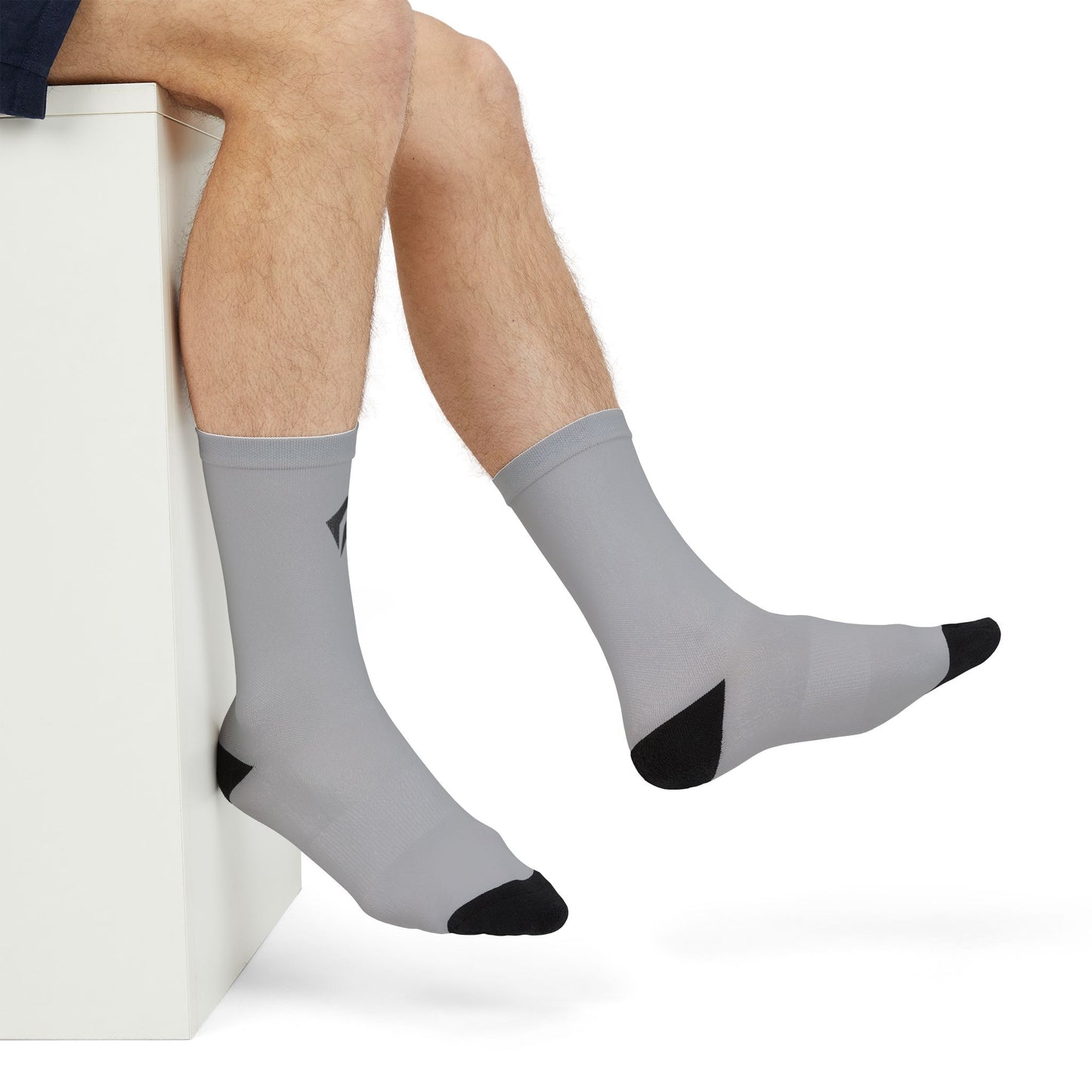 Flashlander Thunder Crew Sports Socks Light Grey