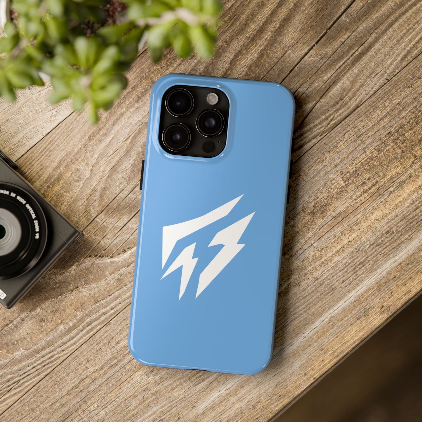 Flashlander Thunders Tough Phone Cases for all Iphone and Samsung Galaxy Light Blue