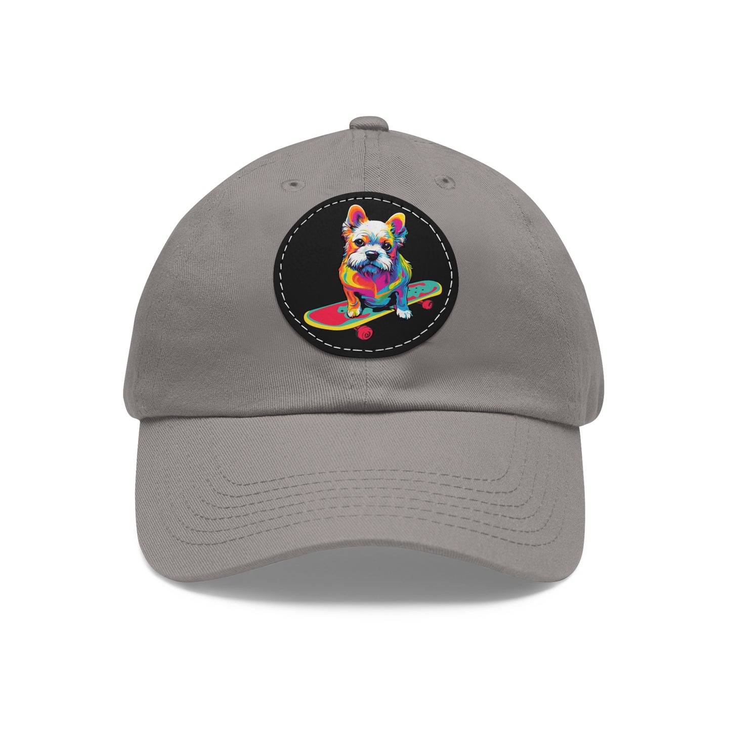 Skateboard Dog Hat Skateboard Dog Cap Art Pop Dog Hat Dad Hat with Patch Baseball Puppy Hat Puppy Cap Paw Cap Dog Hat Dog Cap Art PopDog Cap