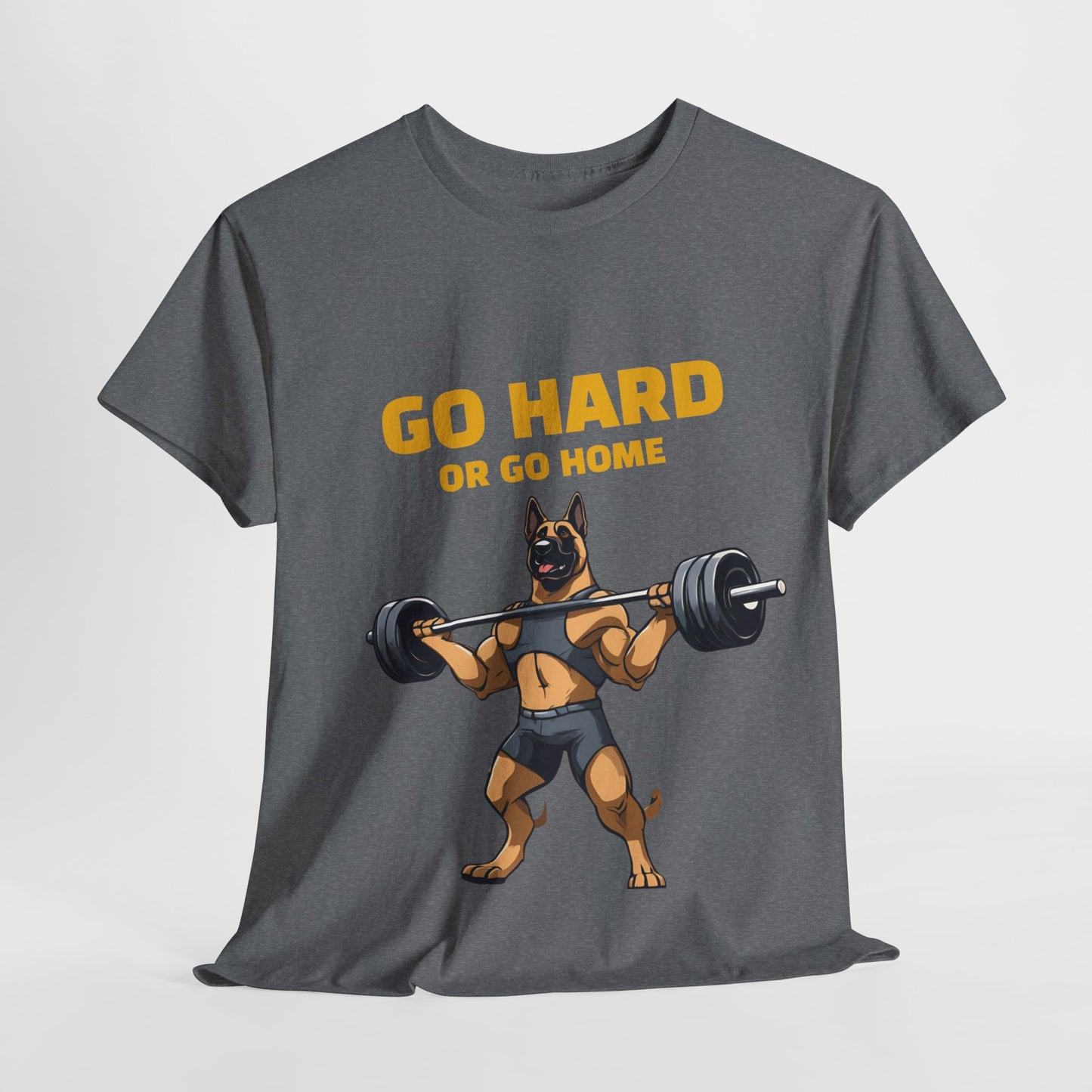 Muscular German Shepherd Dog Weightlifting  - Flashlander Gym Shirt