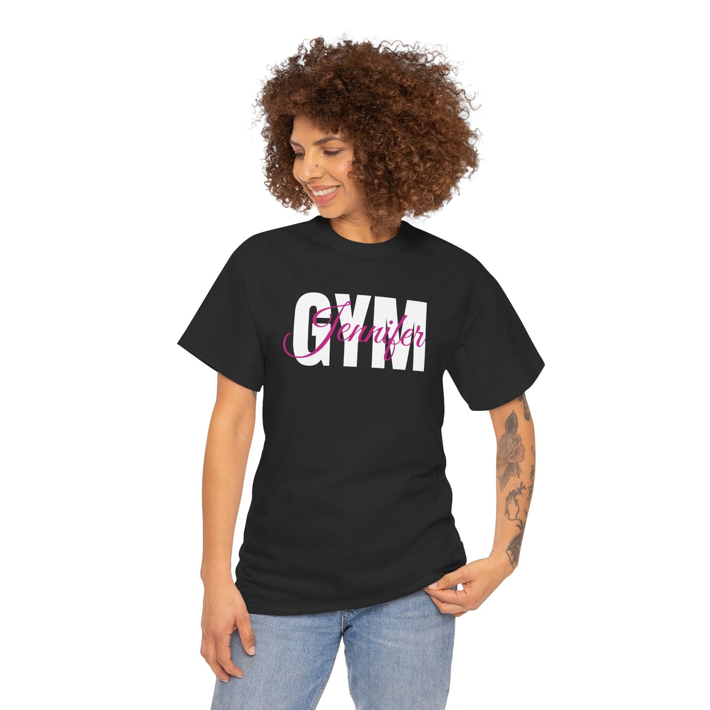 Personalized Gym Shirt, Gym Shirt, Fitness Shirt, Short Sleeve, Gift, Custom Name Gym, Logo, Your Own Text, Workout, Exercise, Gymnastics