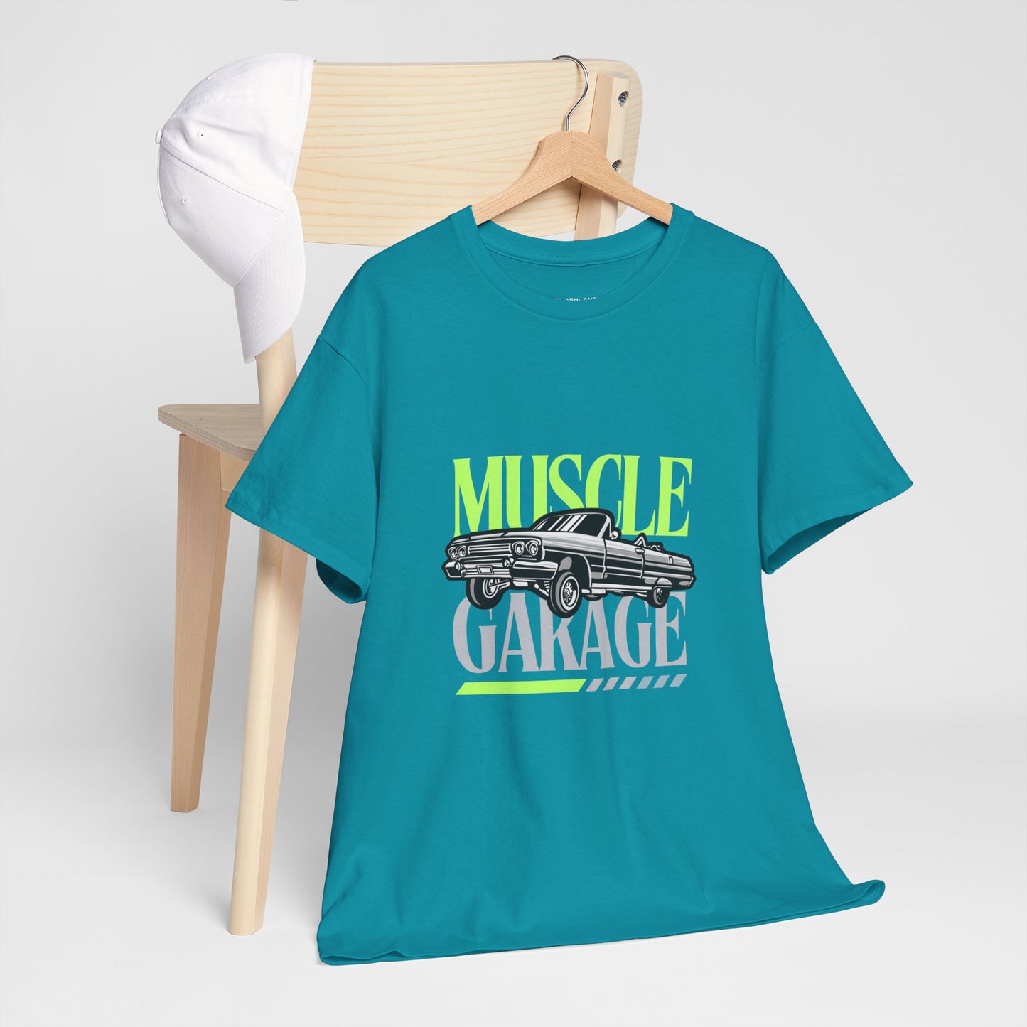 Garage de voitures vintage Muscle - T-shirt de sport Flashlander