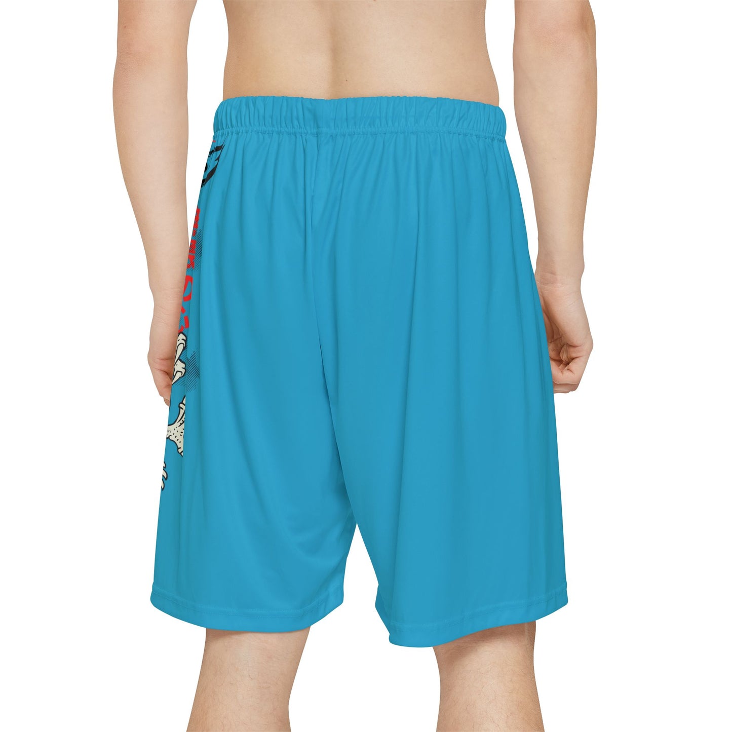 Japanese Dragon Bushido - Flashlander ALG Performance Men’s Gym Shorts (AOP) Turquoise