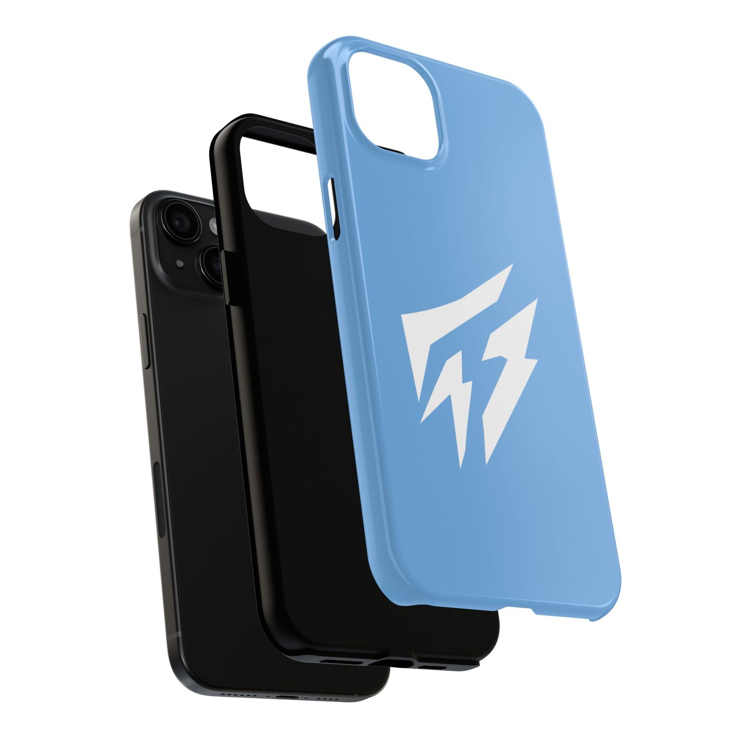 Flashlander Thunders Tough Phone Cases for all Iphone and Samsung Galaxy Light Blue