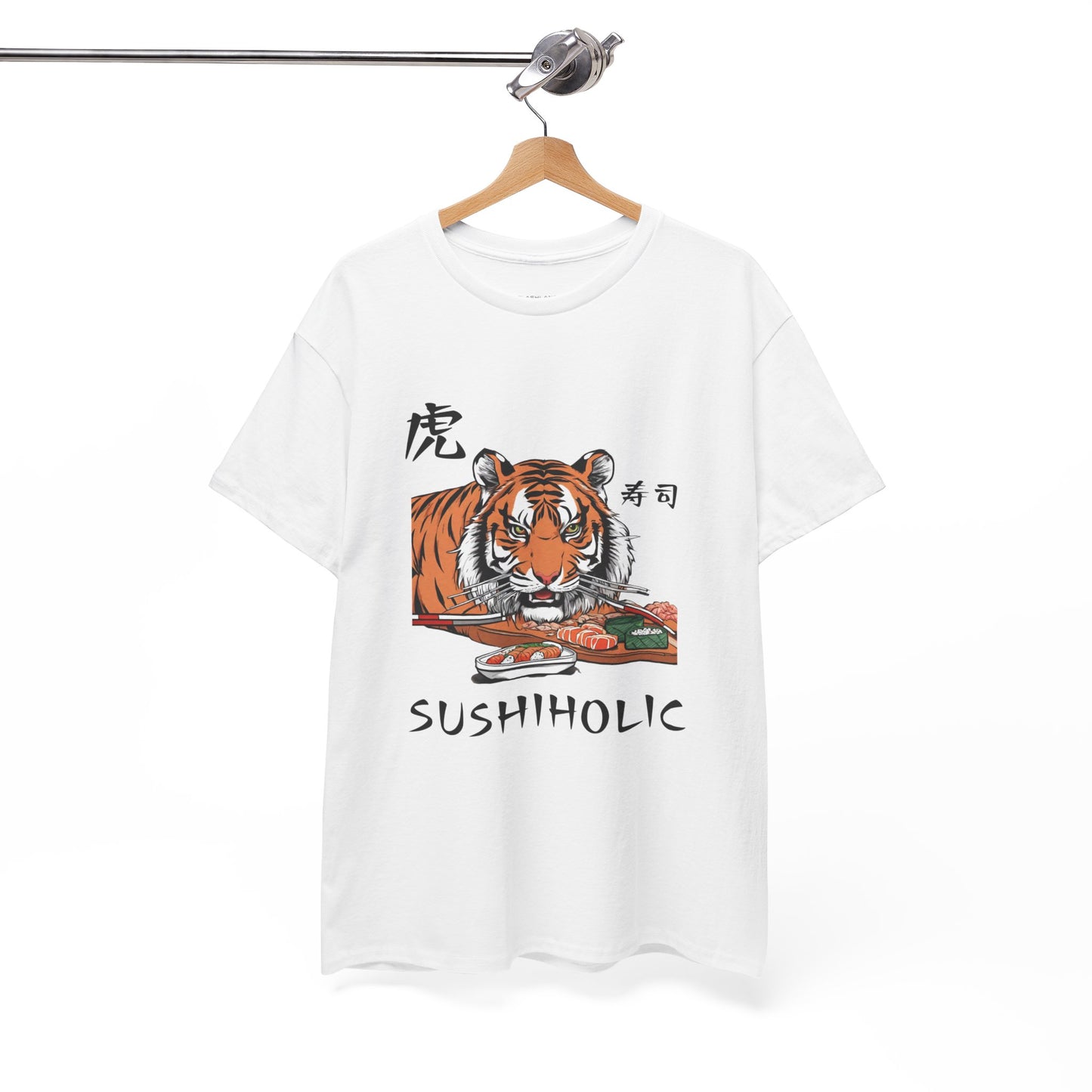 Tiger Sushi Lovers Sushiholic Graphic Tee Flashlander