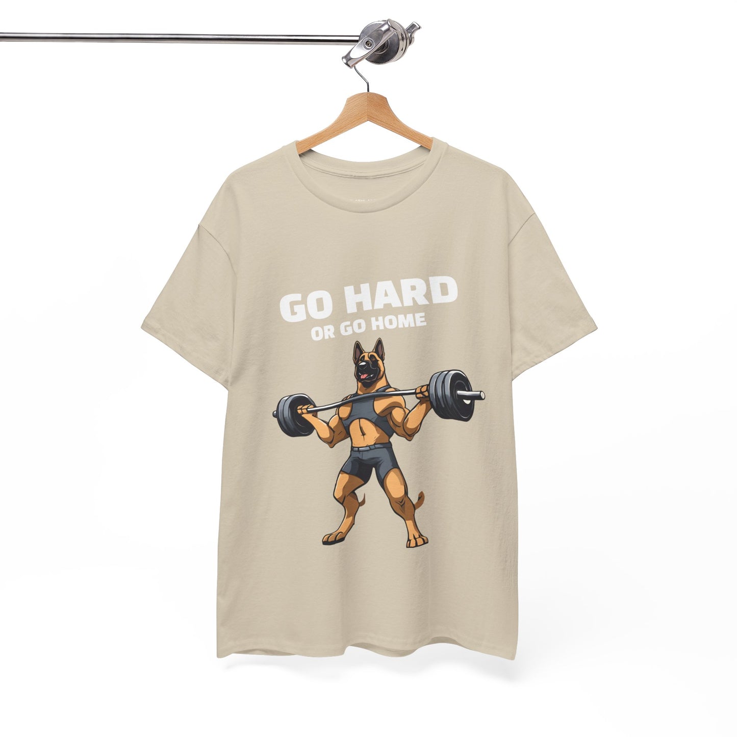 Muscular German Shepherd Dog Weightlifting  - Flashlander Gym Shirt