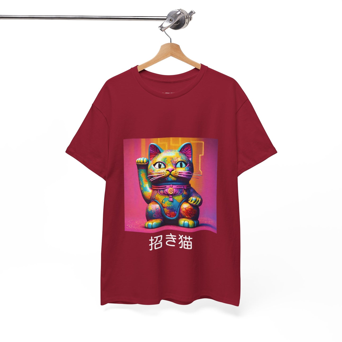 Japanese Lucky Cat Manekineko with Custom Japanese Name - Flashlander Gym Shirt