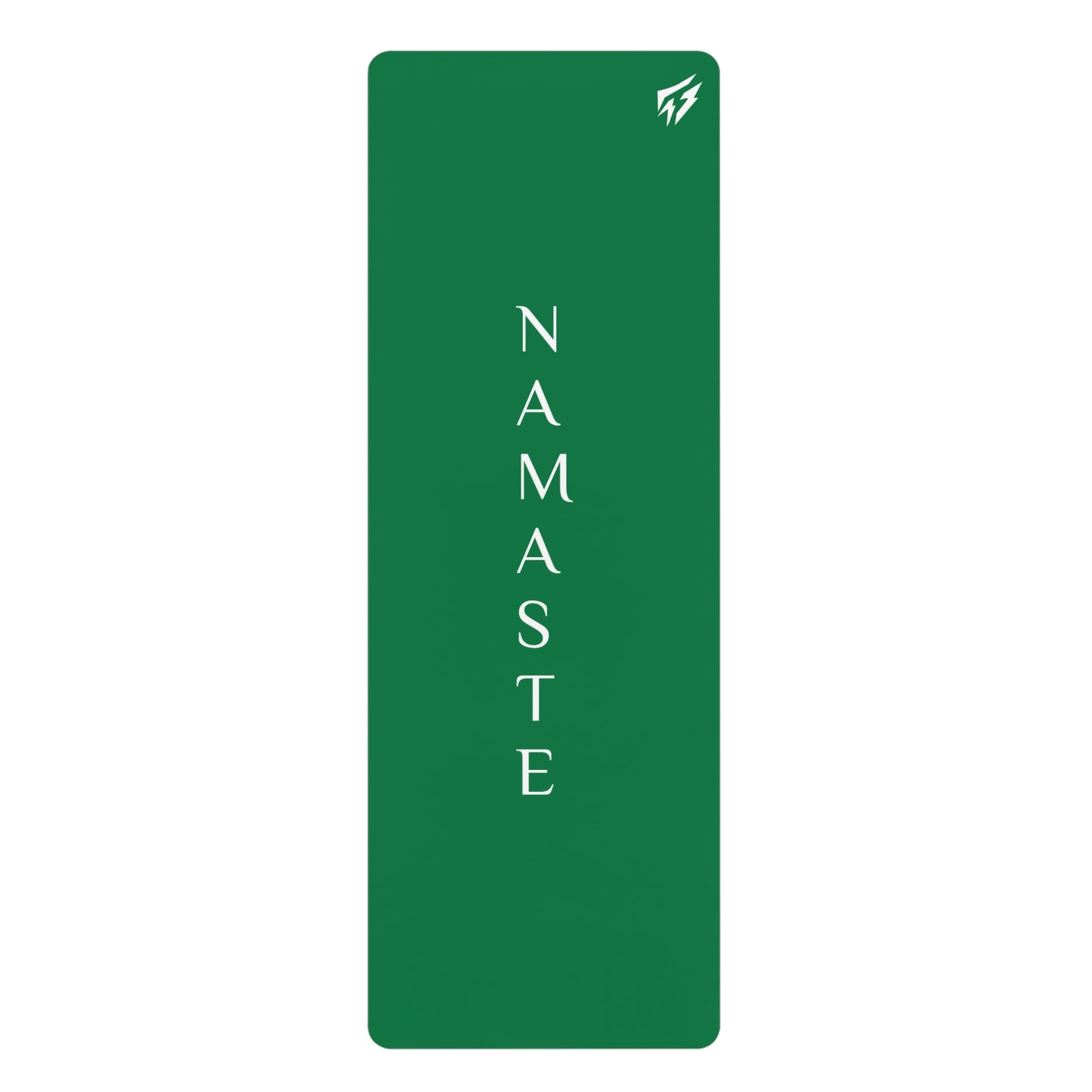 Copia de la esterilla de yoga de goma Namaste de Flashlander, color verde bosque