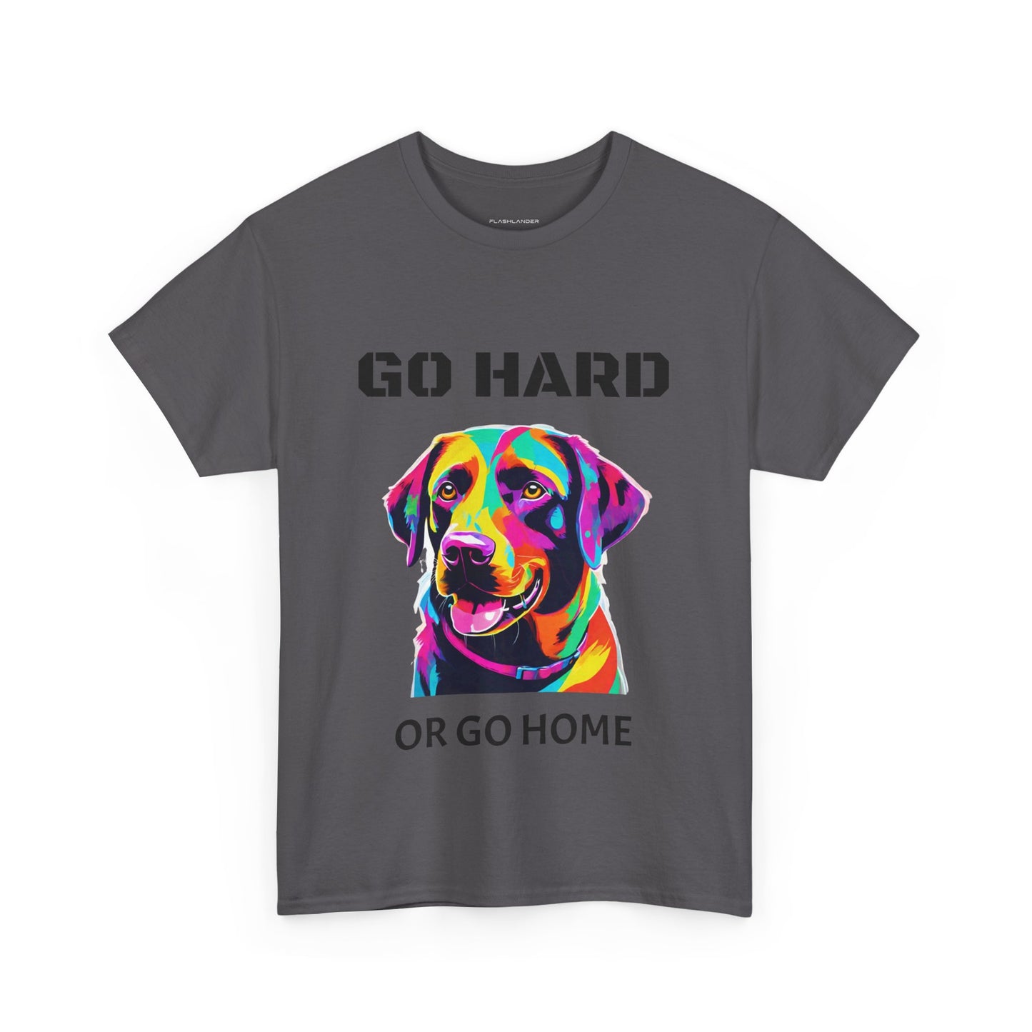 Labrador Retriever Dog Pop Art  - Go Hard Or Go Home Flashlander Gym Shirt