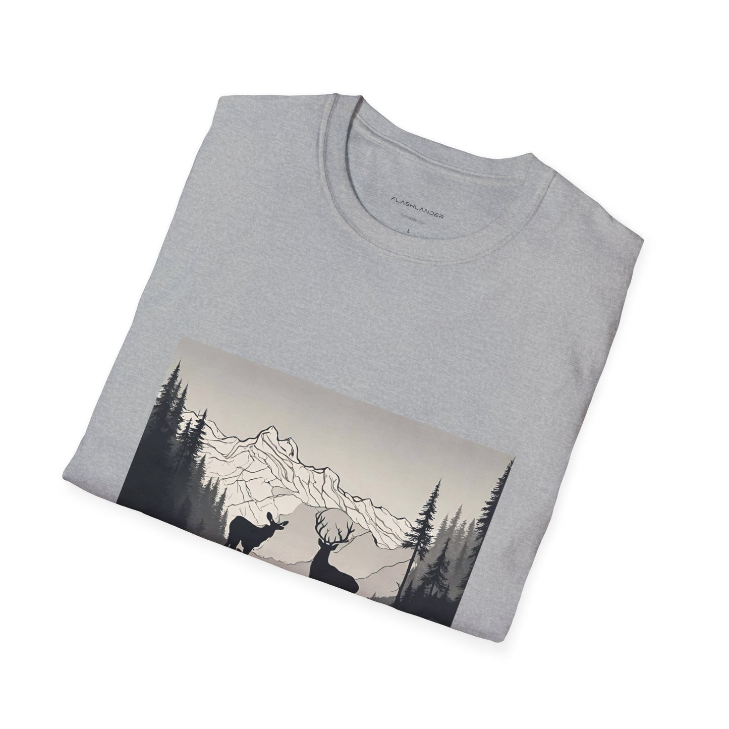 Wilderness Serenity Majestic Mountain Scenery Flashlander Gym Shirt