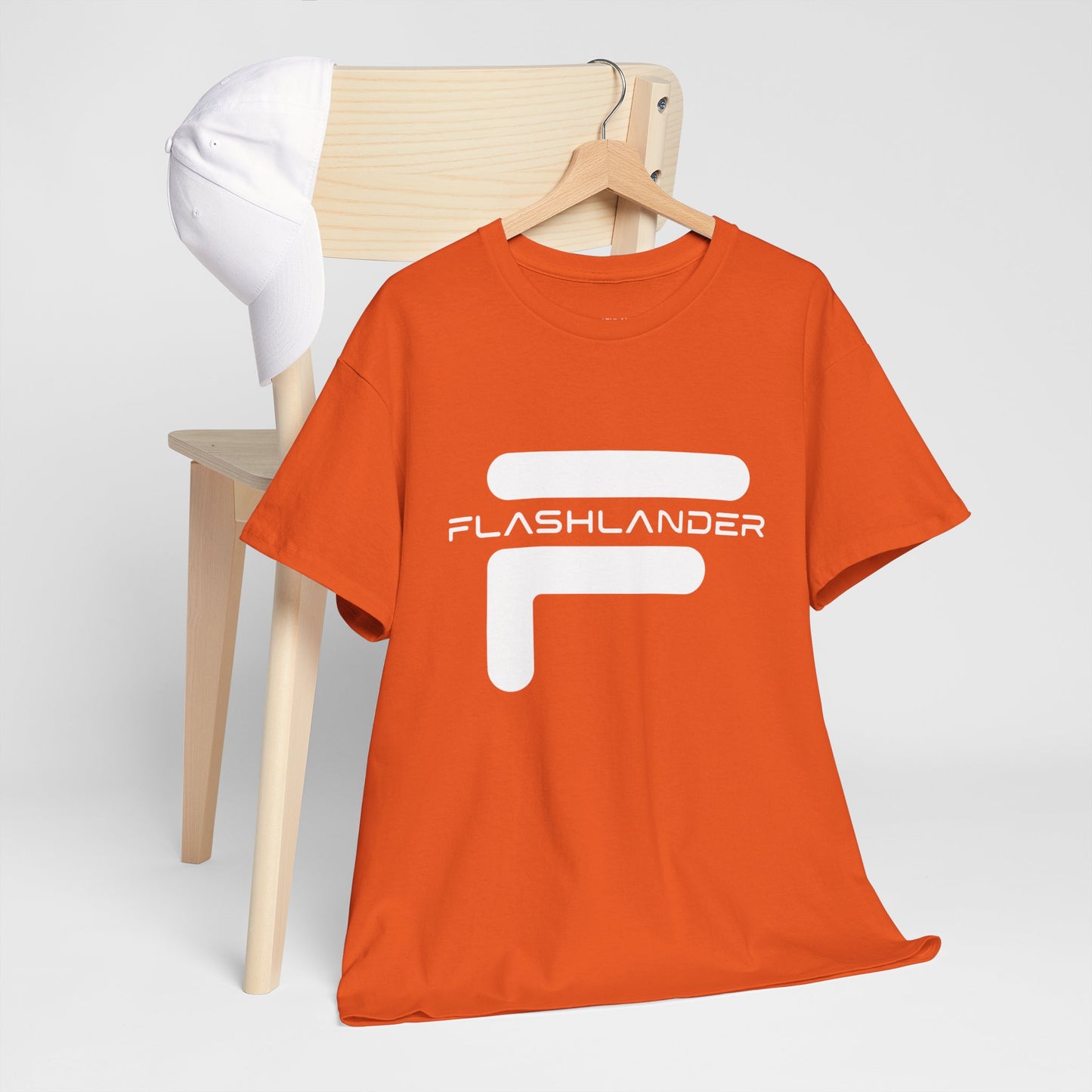 Flashlander with Iconic Crossed Logo Design Gym Shirt