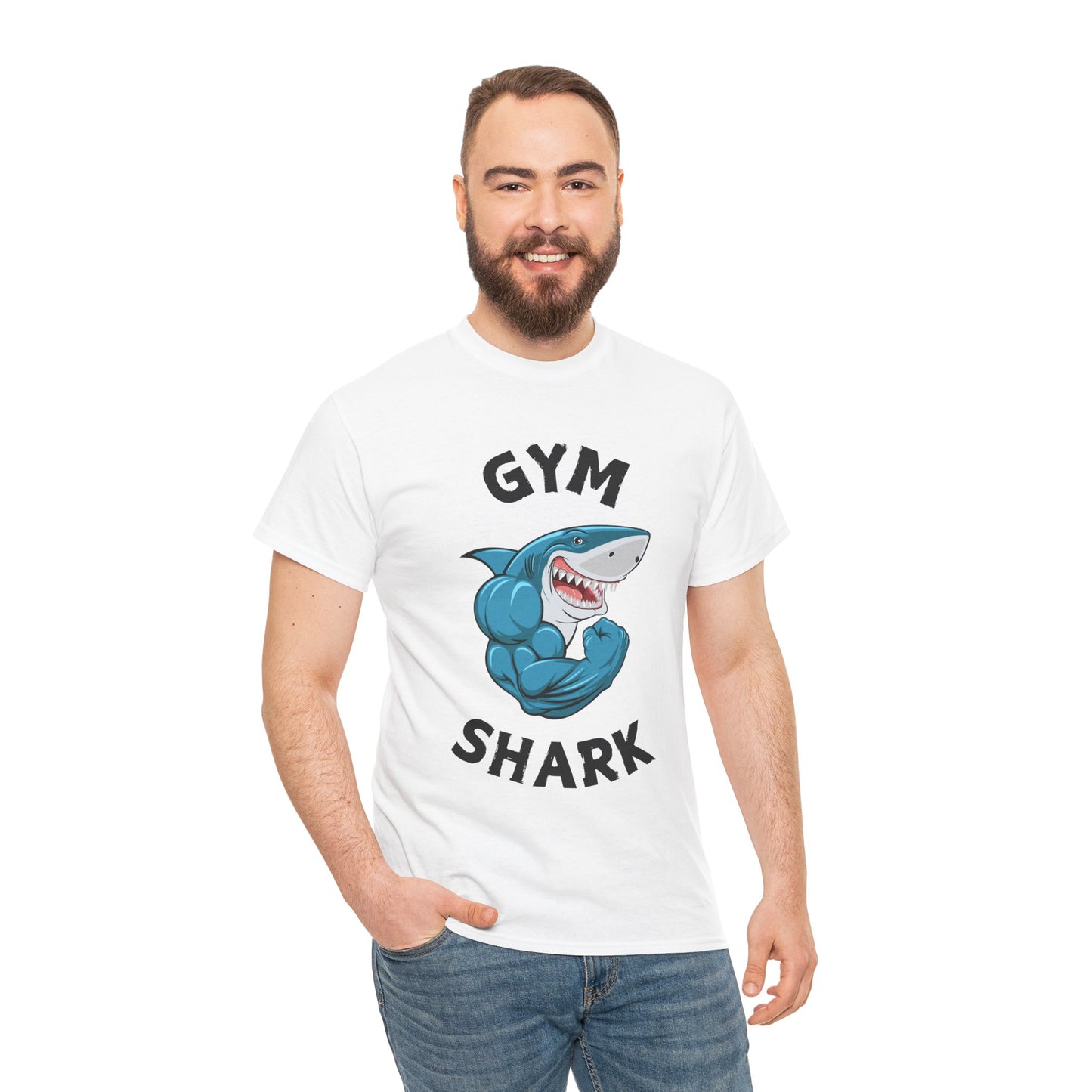 Muscle Gym Shark Bodybuilder Shirt - Flashlander