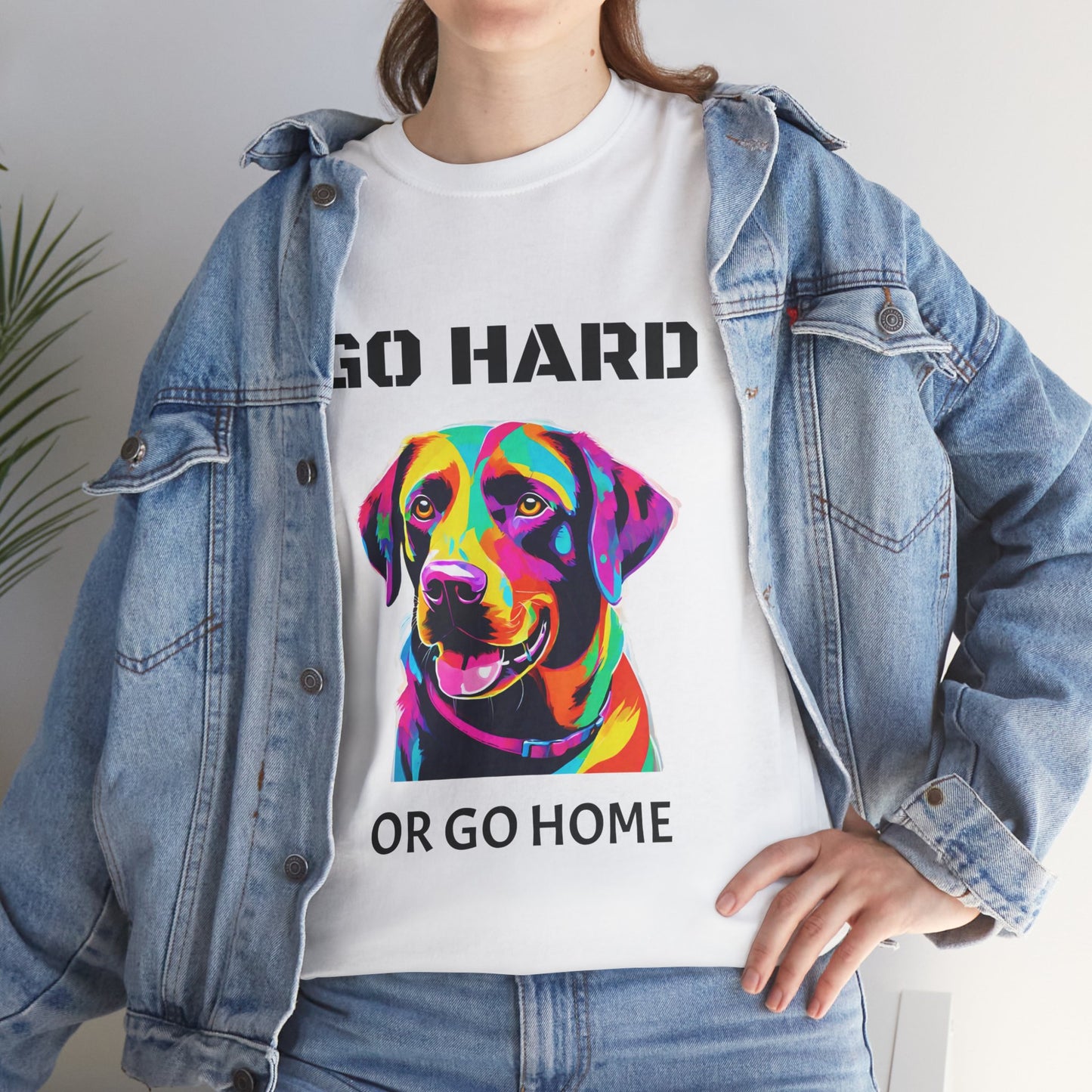 Labrador Retriever Dog Pop Art  - Go Hard Or Go Home Flashlander Gym Shirt