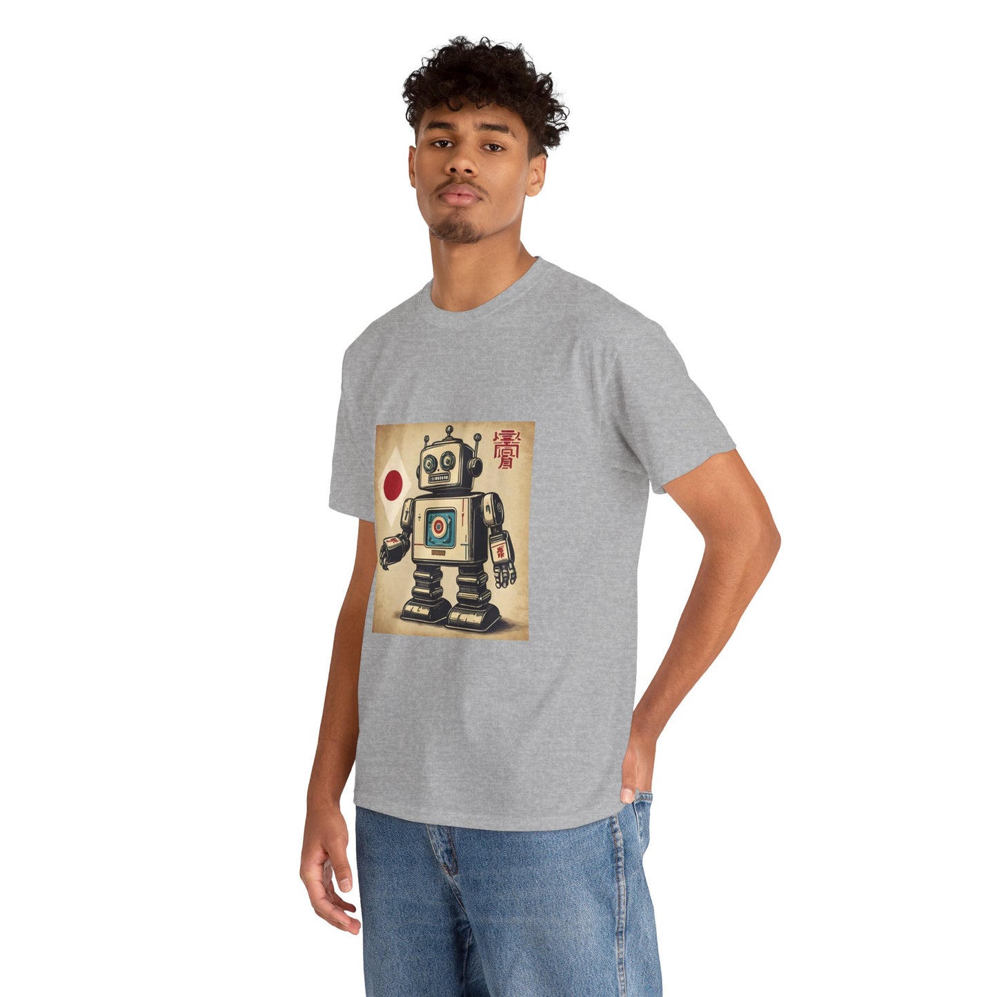 Camiseta deportiva con diseño de robot japonés vintage - Flashlander