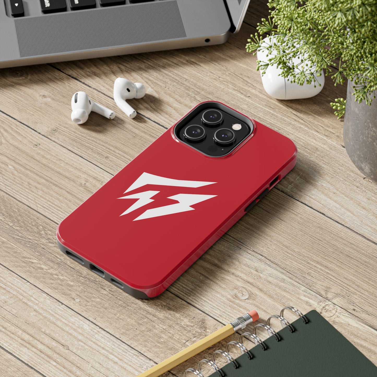 Flashlander Thunders Tough Phone Cases for all Iphone and Samsung Galaxy Dark Red