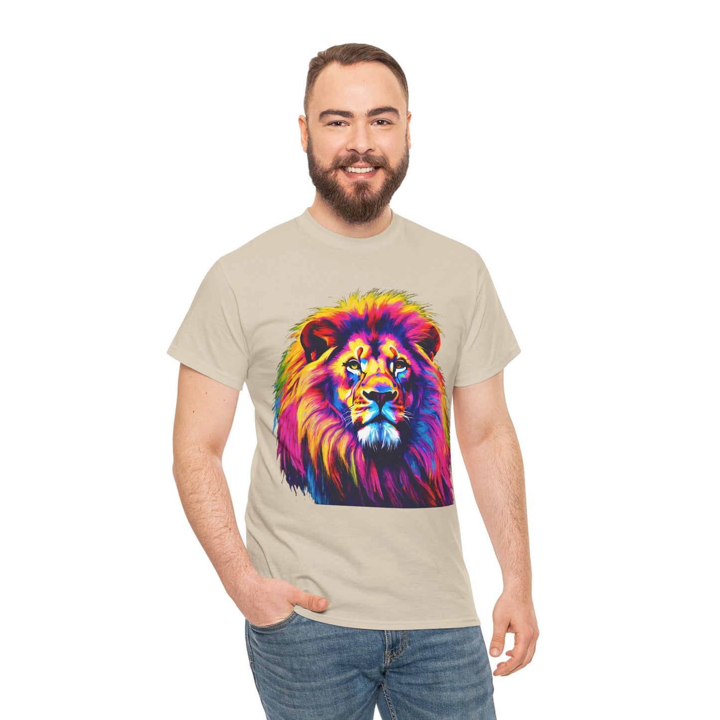 Lion Art Pop T-Shirt Flashlander