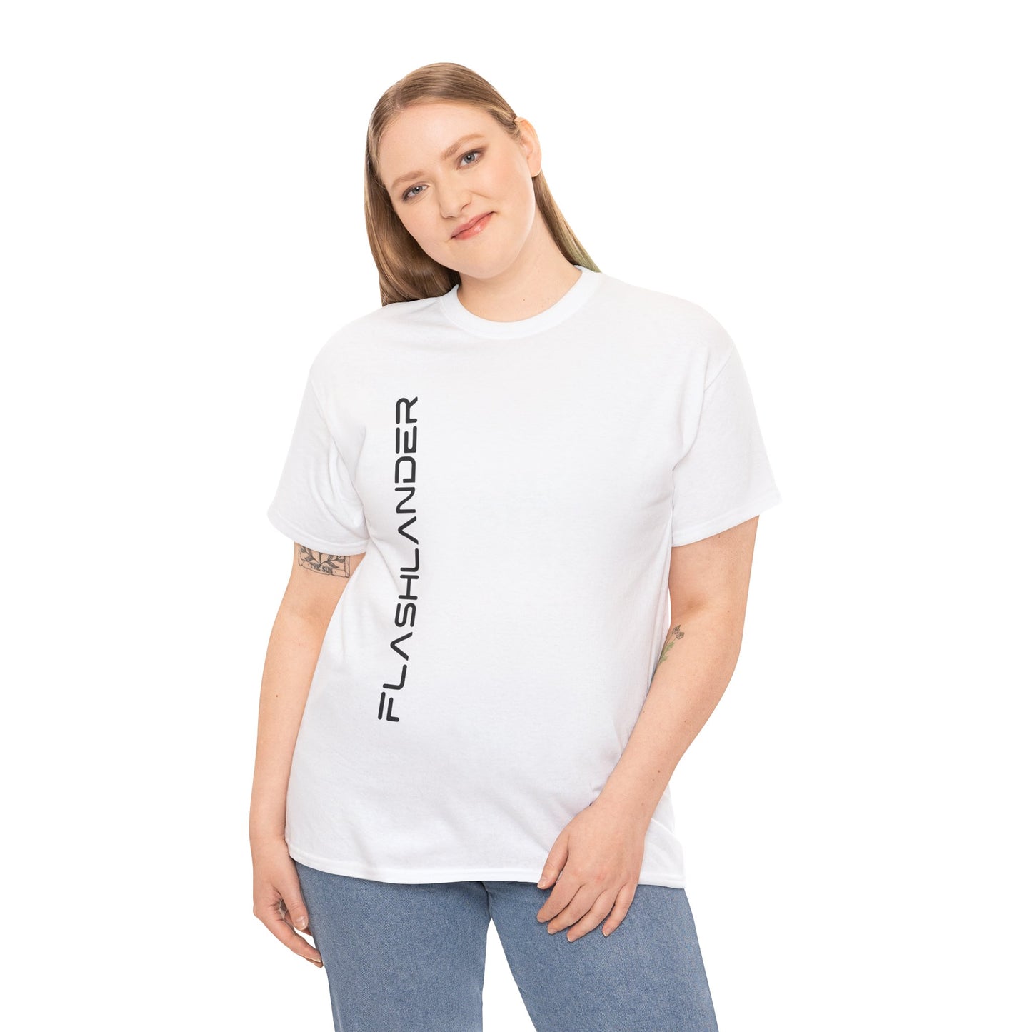 Sleek Signature Flashlander Logo Right Side Gym T-Shirt