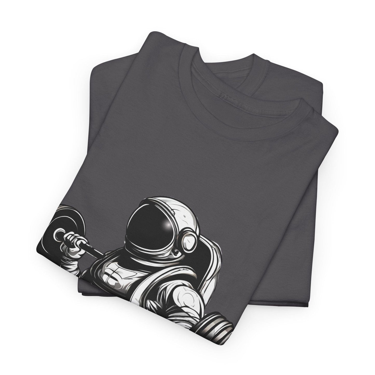 Camiseta de culturista astronauta: rompiendo límites en el espacio Camiseta gráfica de gimnasio Flashlander