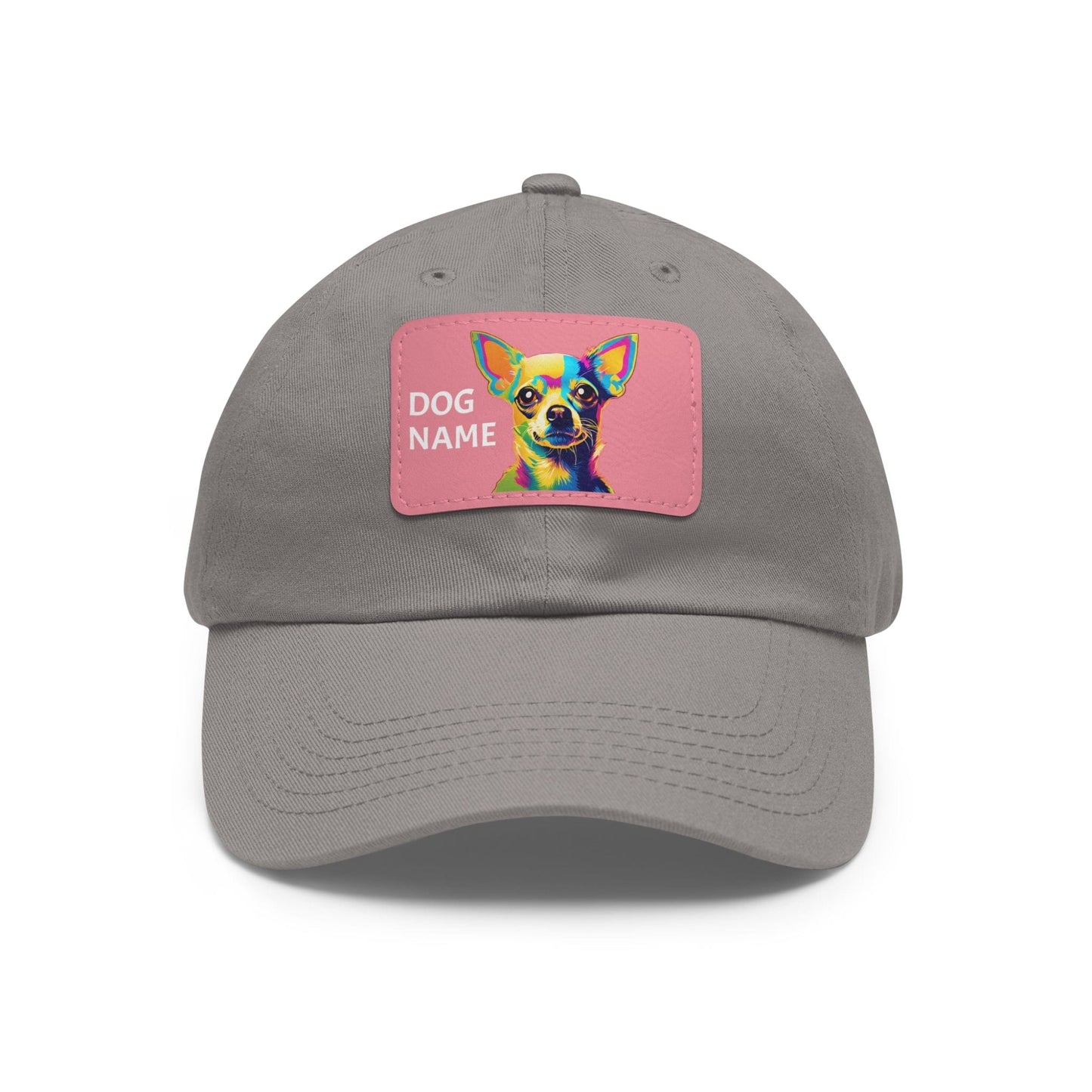 Chihuahua Dog Hat Sportswear Cap Chihuahua Cap Chihuahua Hat Chihuahua Dog Cap Pop Art Hat Dad Hat with Patch (Rectangle) Baseball Cap Custom Hat Flashlander