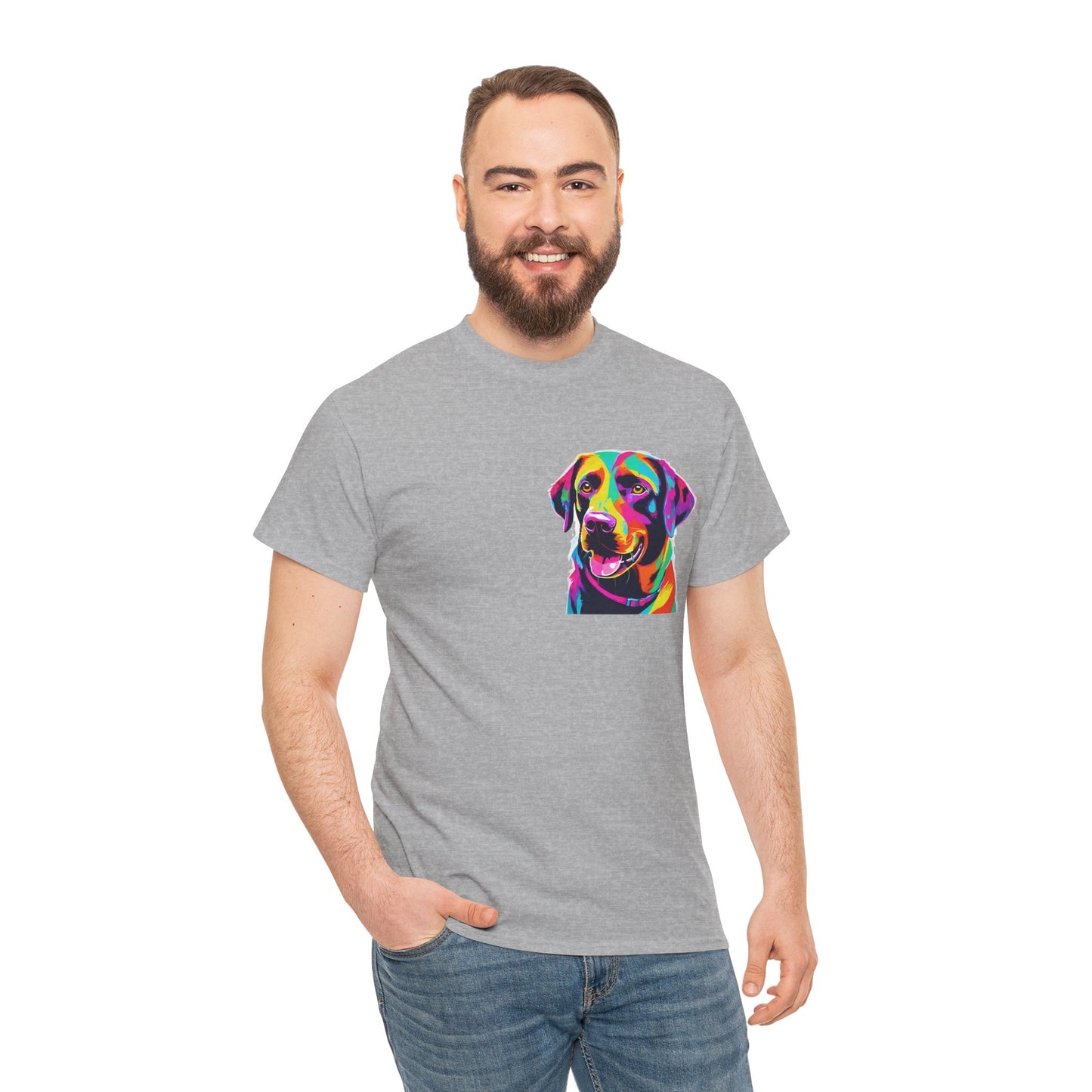 Pop Art Lab Dog in the Heart Flashlander Gym Shirt