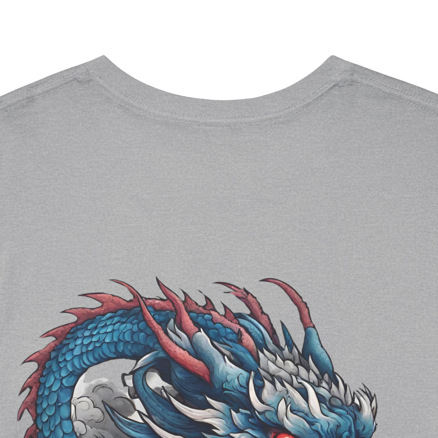 Japanese Blue Dragon with Custom Japanese Name - Flashlander Gym Shirt