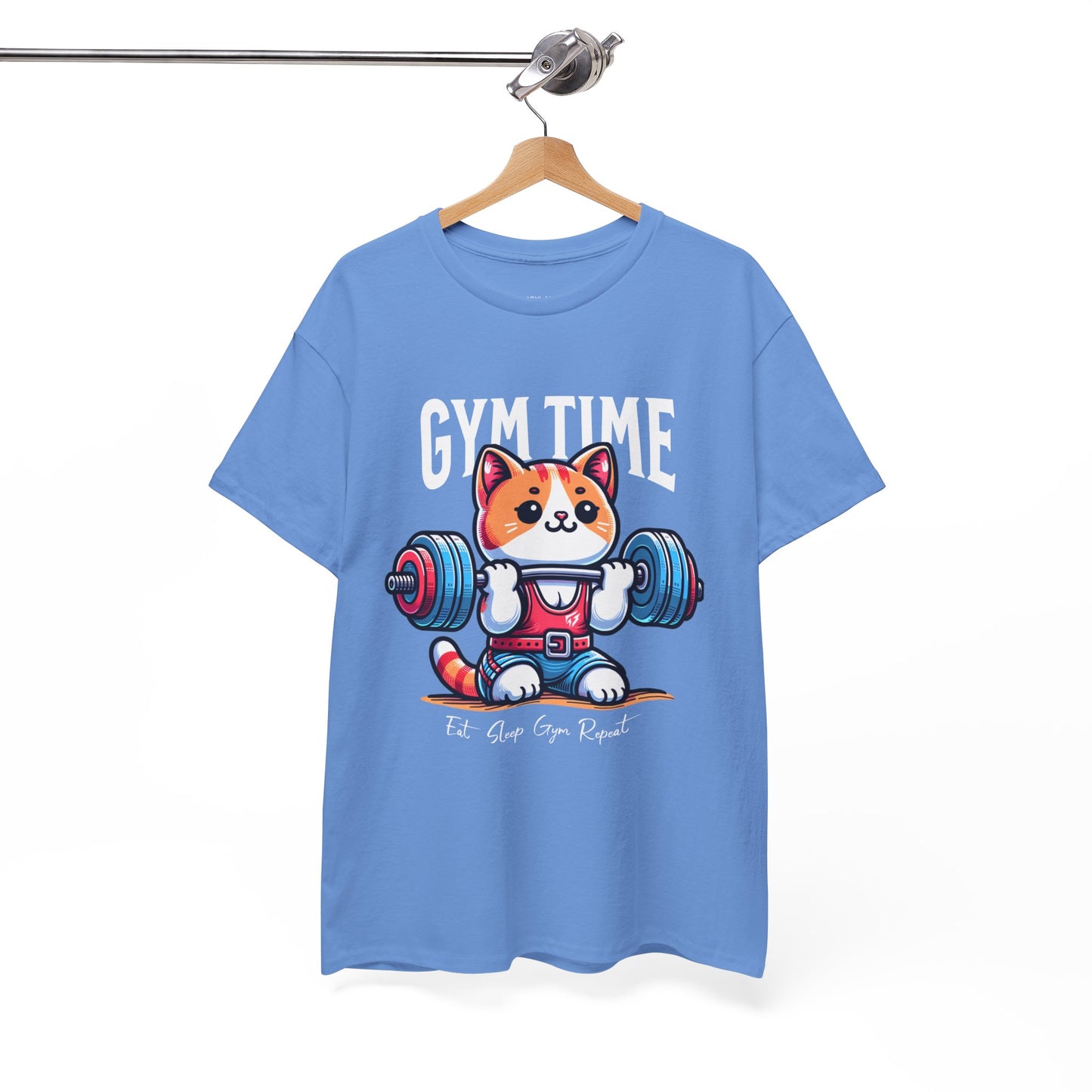 Cute Cat Gym Time Shirt Flashlander Graphic Tee