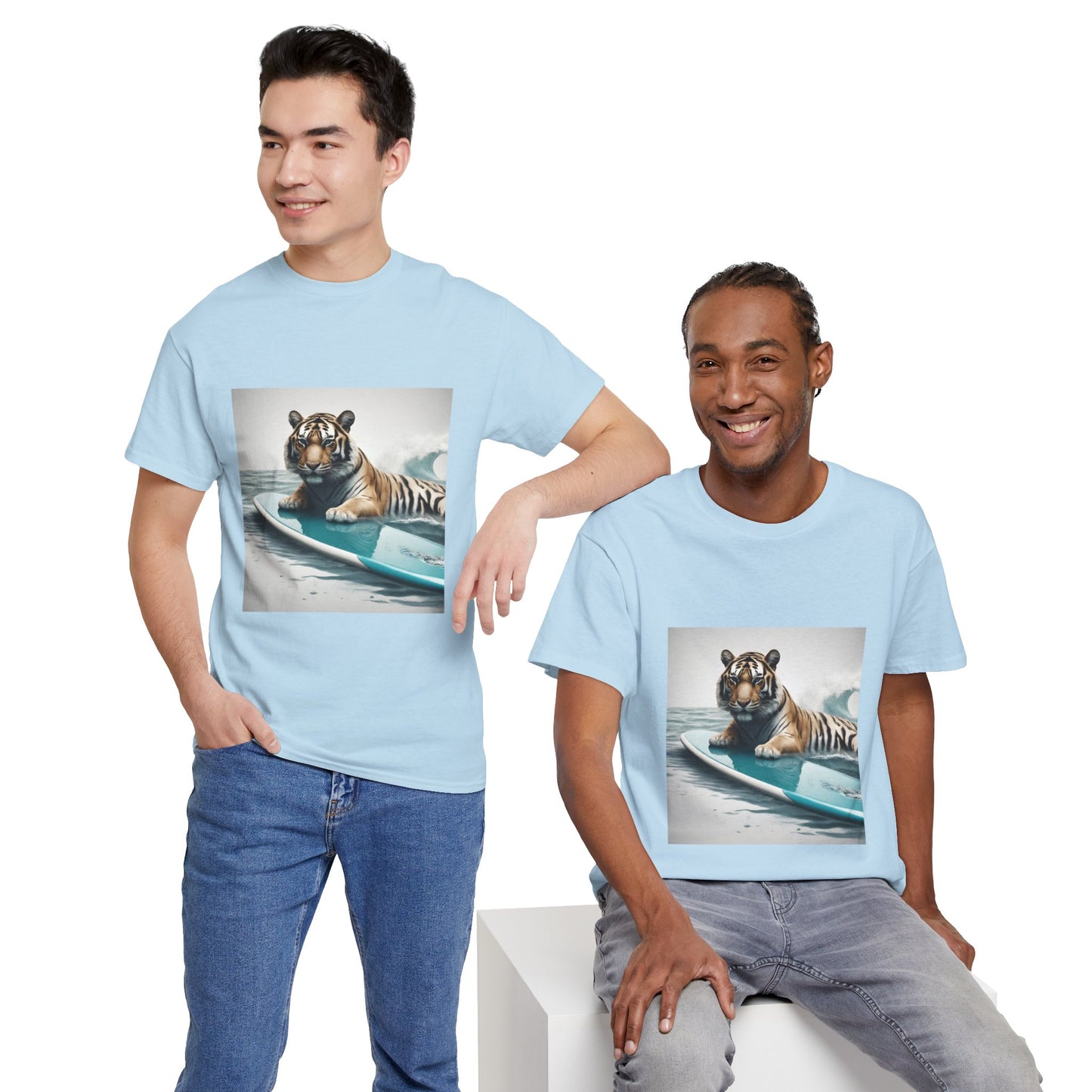 Tiger Surfing Vintage Flashlander Gym Shirt