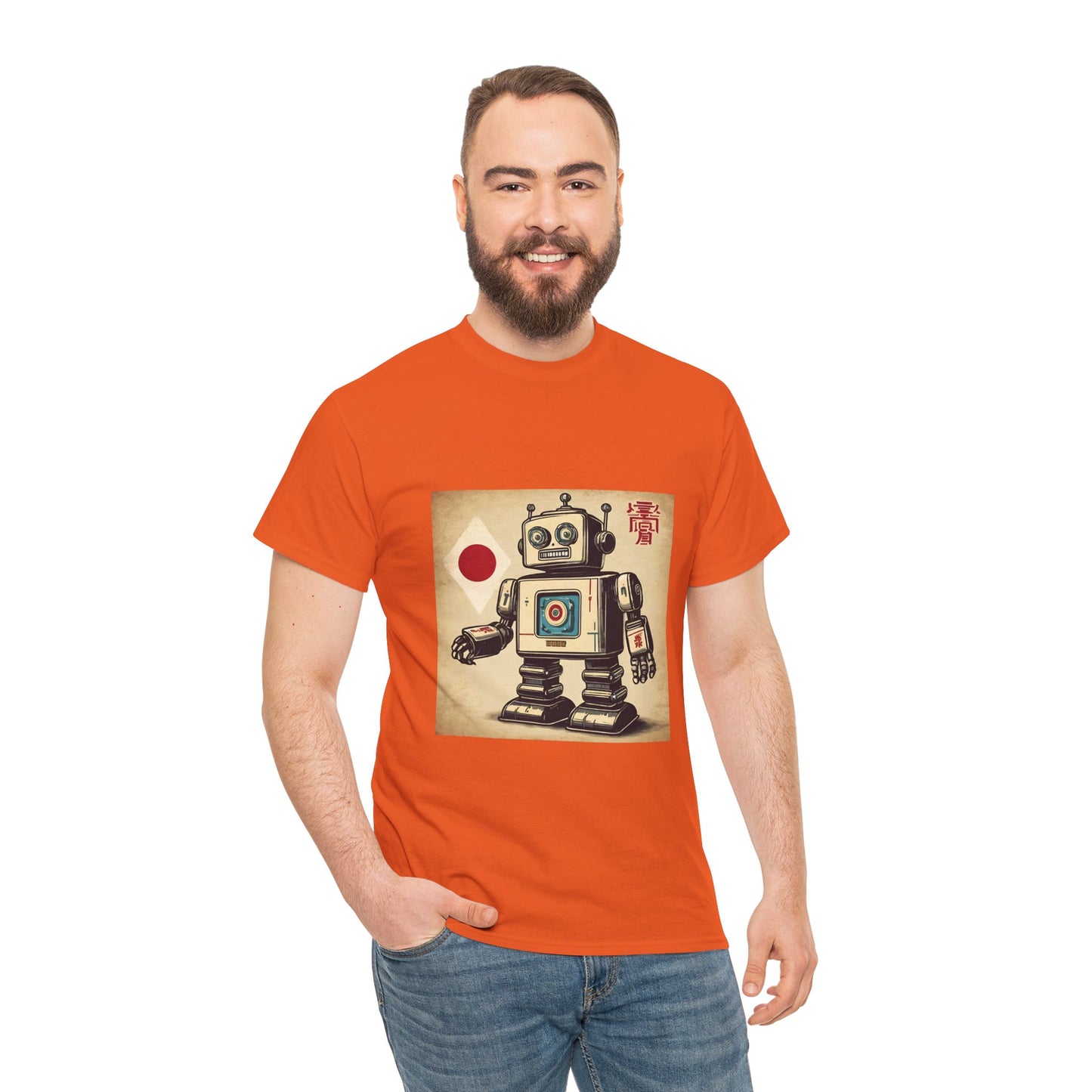 Camiseta deportiva con diseño de robot japonés vintage - Flashlander