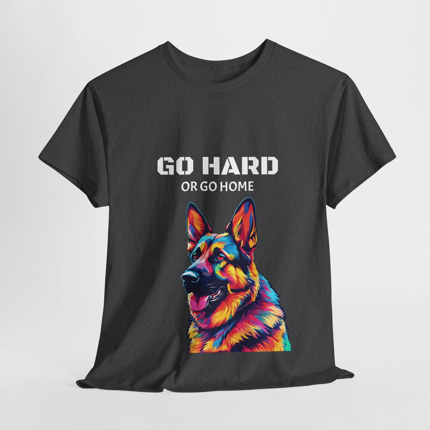 German Shepherd Dog Pop Art - Go Hard or Go Home Flashlander Gym Shirt