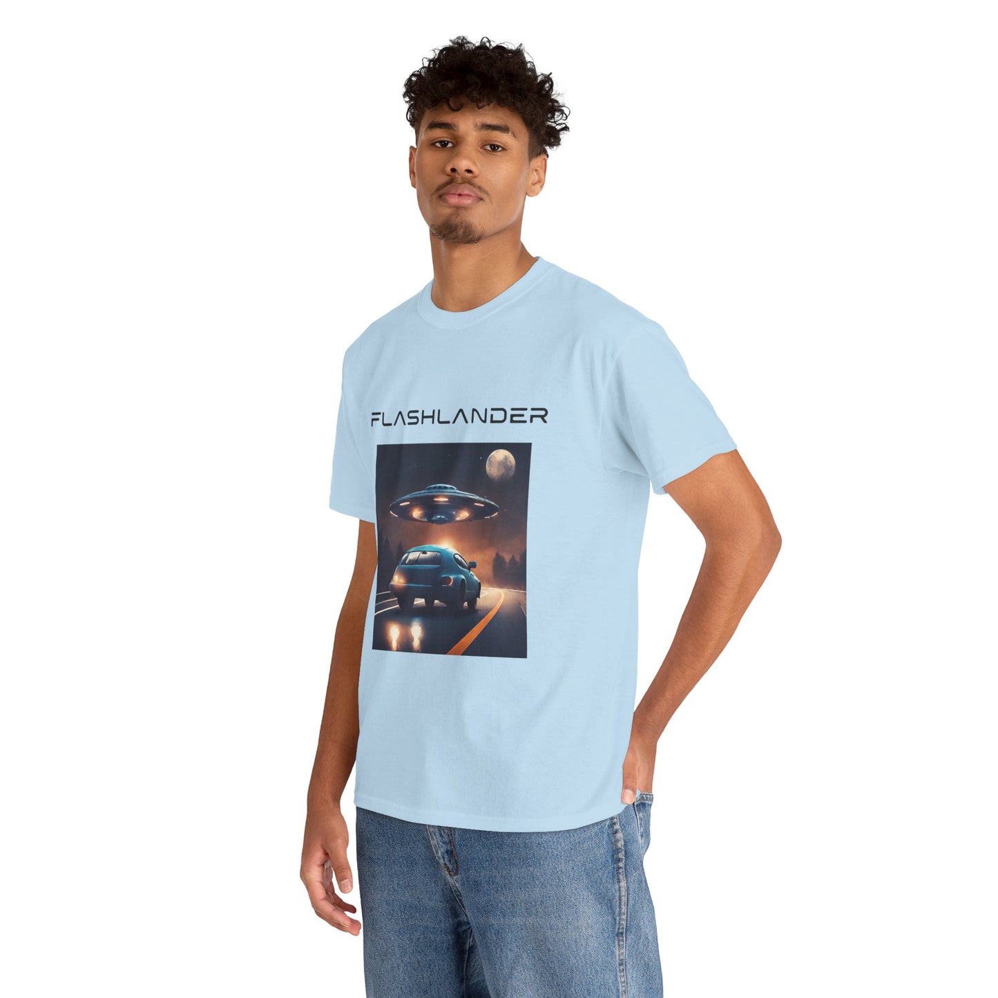 Retro UFO Alien Flashlander Gym Shirt