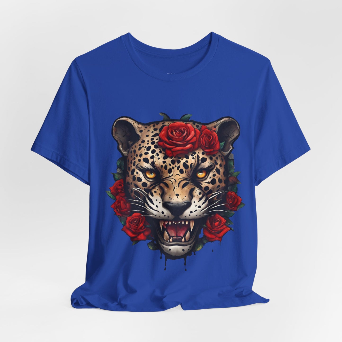 Jaguar Flames and Roses Graphic Tee Flashlander