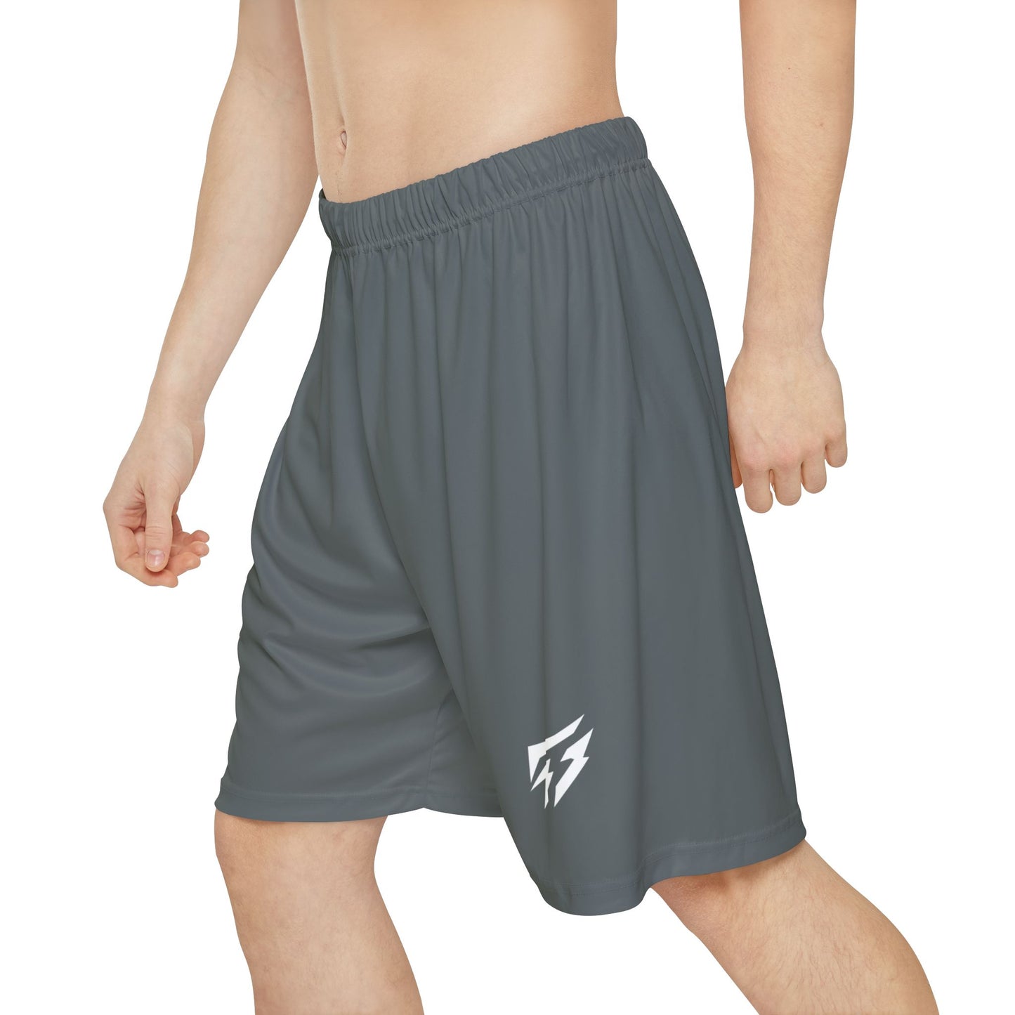 Flashlander ALG Performance Men’s Sports Shorts (AOP) Dark Grey