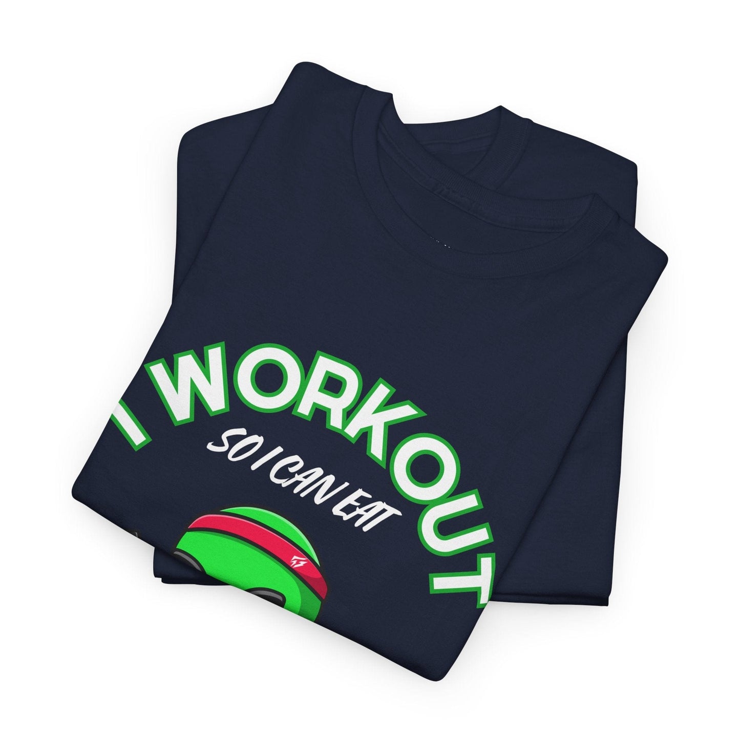 Alien I Workout So I Can Eat Garbage Graphic Tee Flashlander