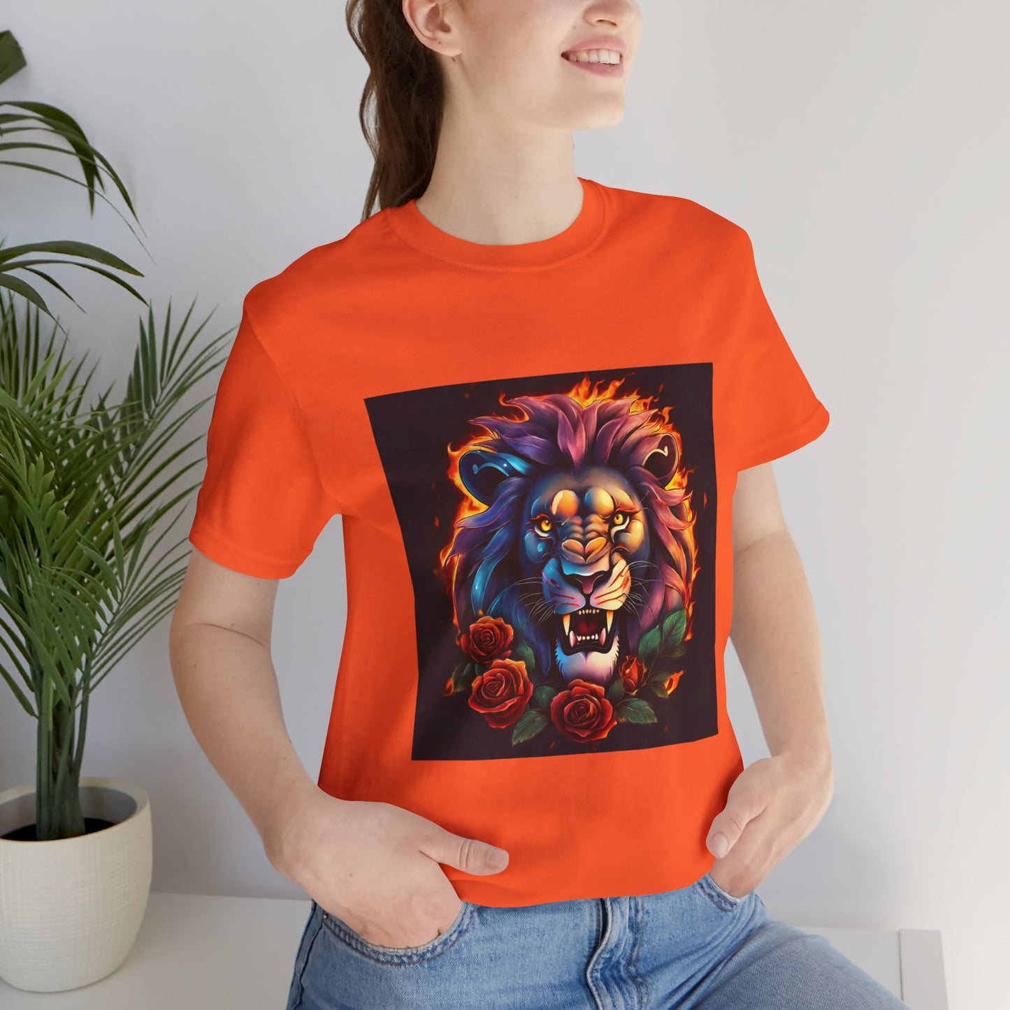 Brave Lion Flames Flashlander Gym Shirt