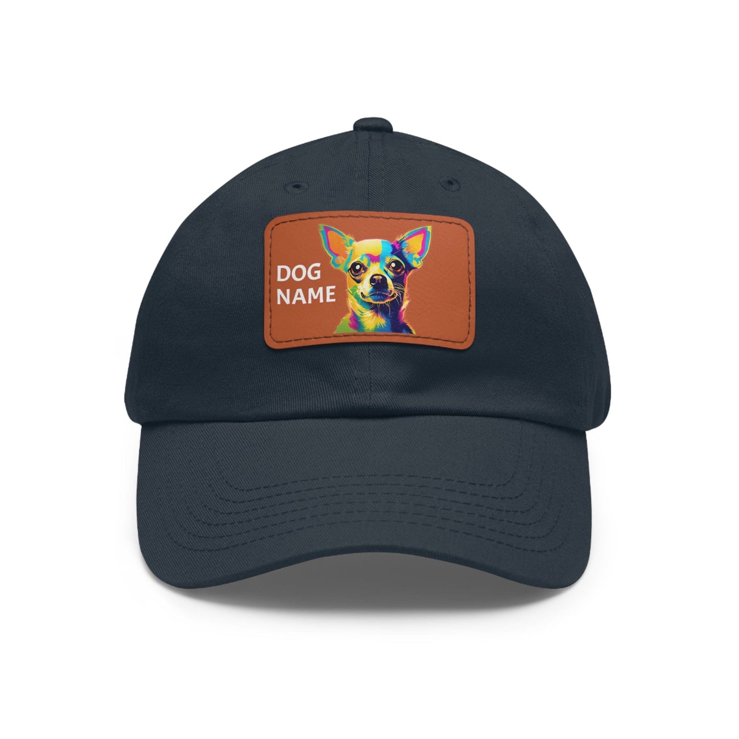 Chihuahua Dog Hat Sportswear Cap Chihuahua Cap Chihuahua Hat Chihuahua Dog Cap Pop Art Hat Dad Hat with Patch (Rectangle) Baseball Cap Custom Hat Flashlander