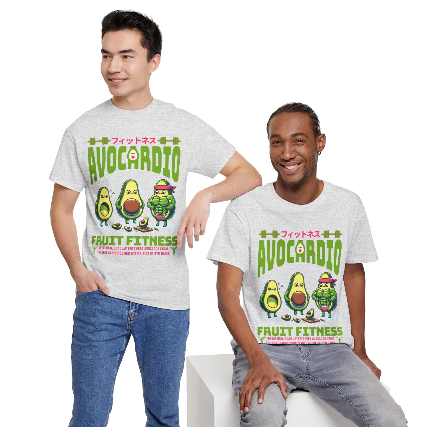 Avocardio Active Gym Shirt Avocado Fitness Graphic Tee