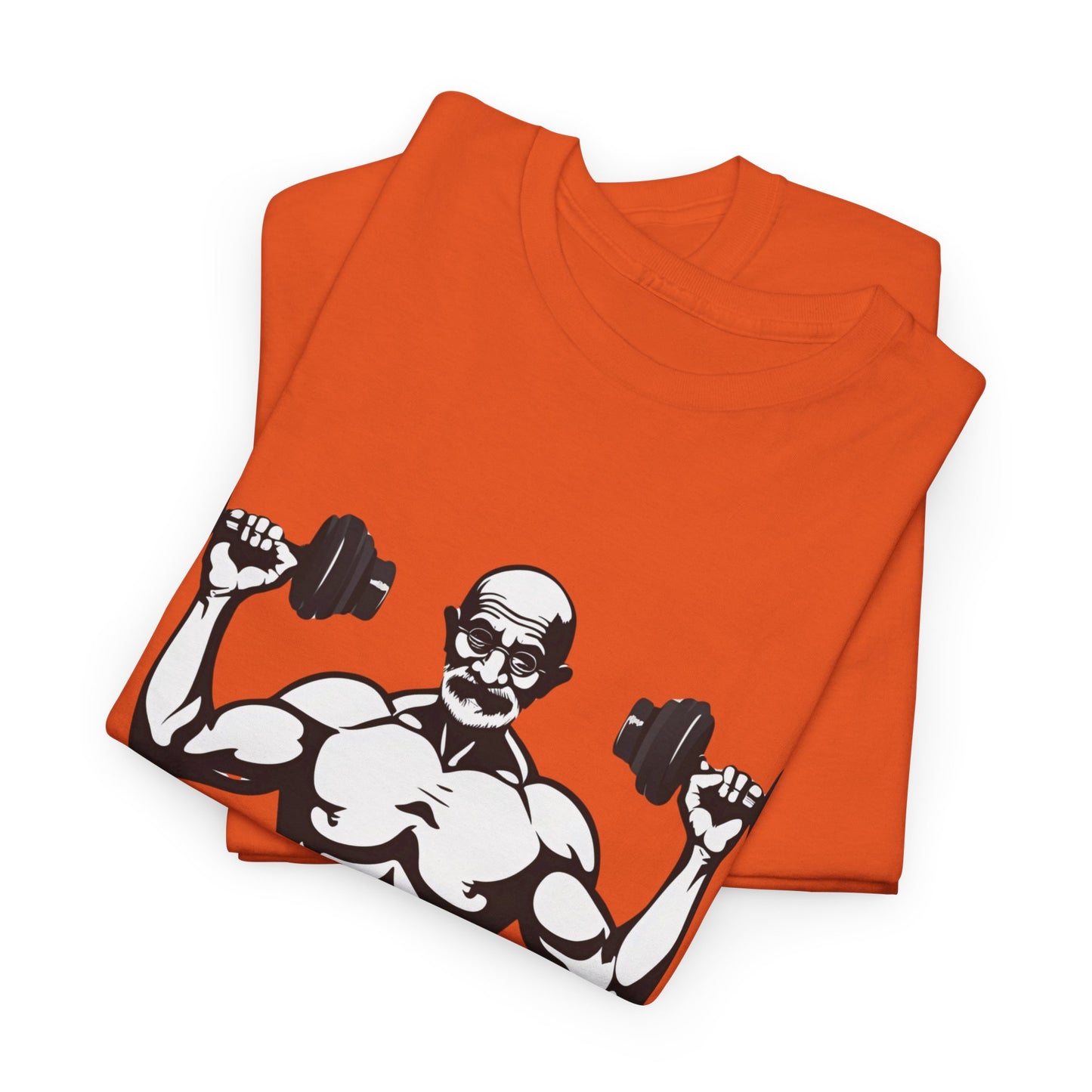 Gandhi Bodybuilder Gym Shirt - Flashlander Live as if you were to die tomorrow, learn as if you were to live forever quote Graphic Tee