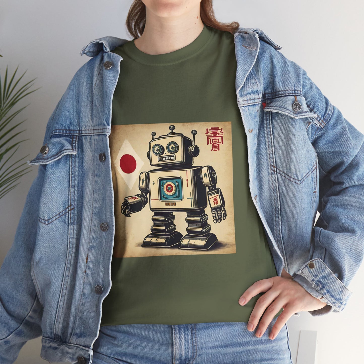 Camiseta deportiva con diseño de robot japonés vintage - Flashlander