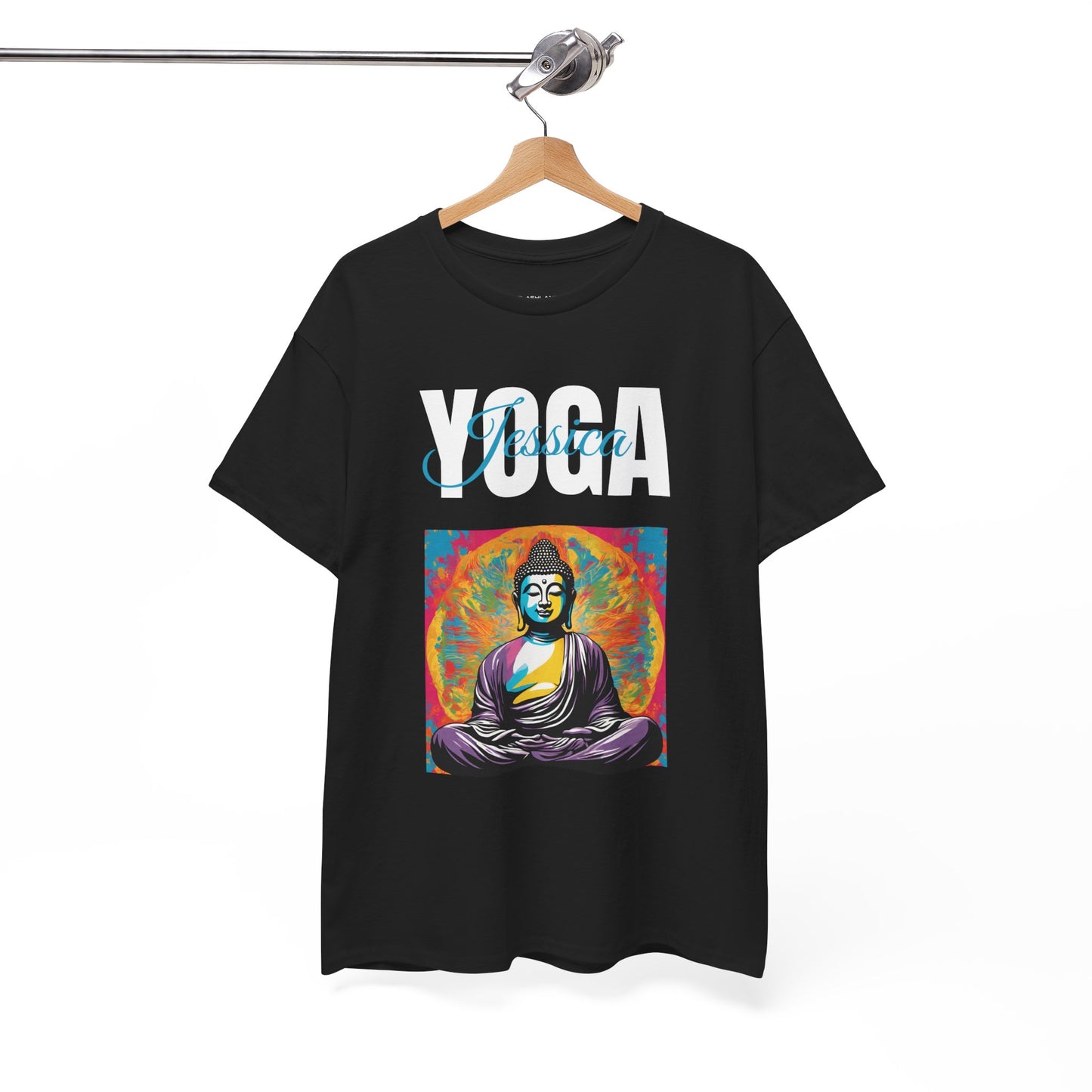 Personalized Yoga Shirt - Buddha Tee - Custom Name Flashlander Yoga Tee