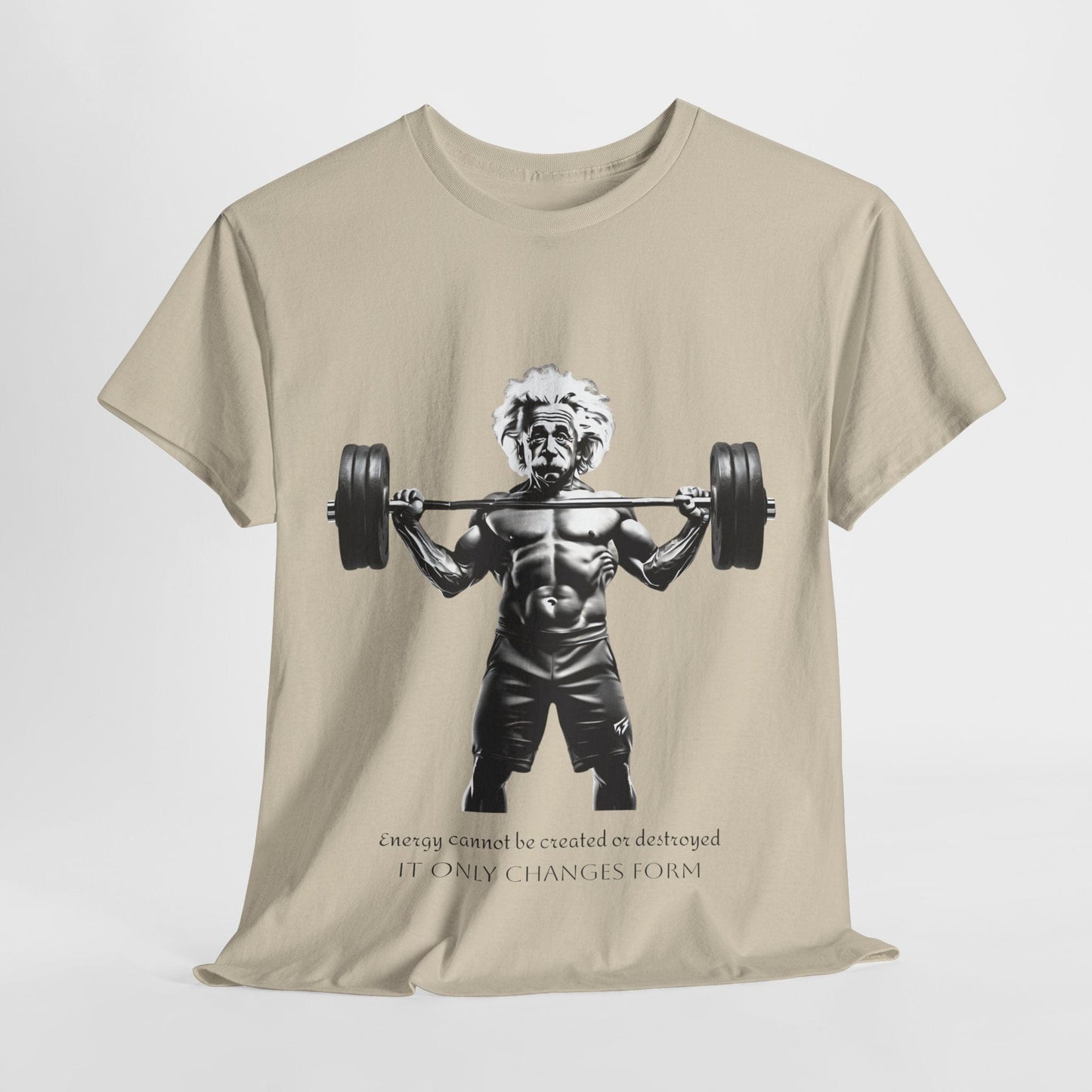 Camiseta de culturista Albert Einstein: la energía de Flashlander no se puede crear ni destruir, solo cambia de forma. Camiseta gráfica con cita