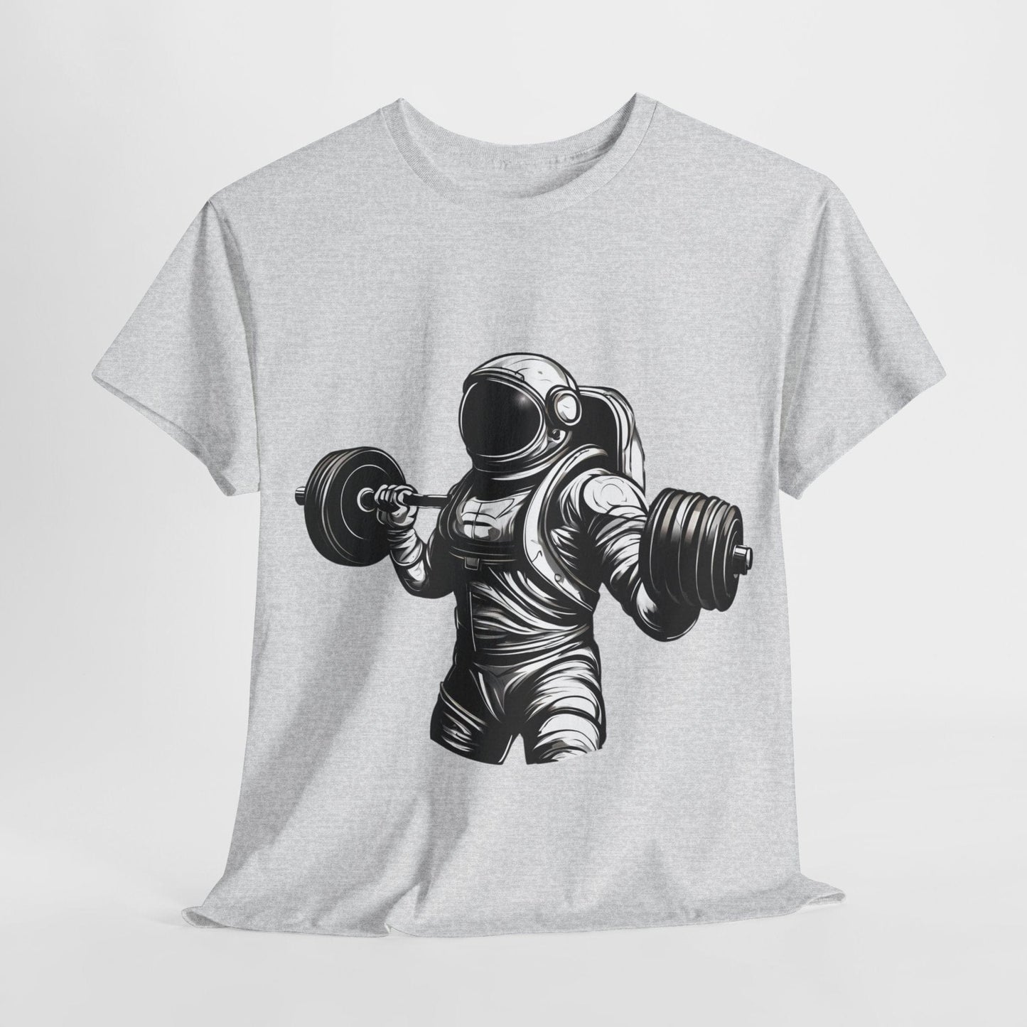 Camiseta de culturista astronauta: rompiendo límites en el espacio Camiseta gráfica de gimnasio Flashlander