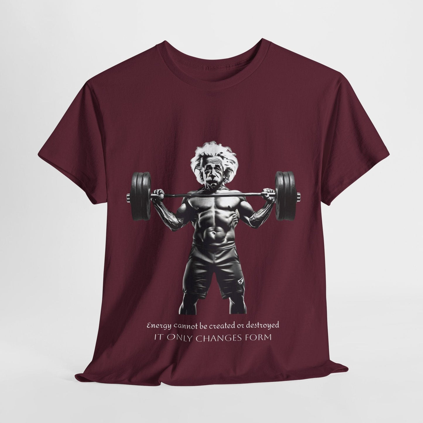 Camiseta de culturista Albert Einstein: la energía de Flashlander no se puede crear ni destruir, solo cambia de forma. Camiseta gráfica con cita