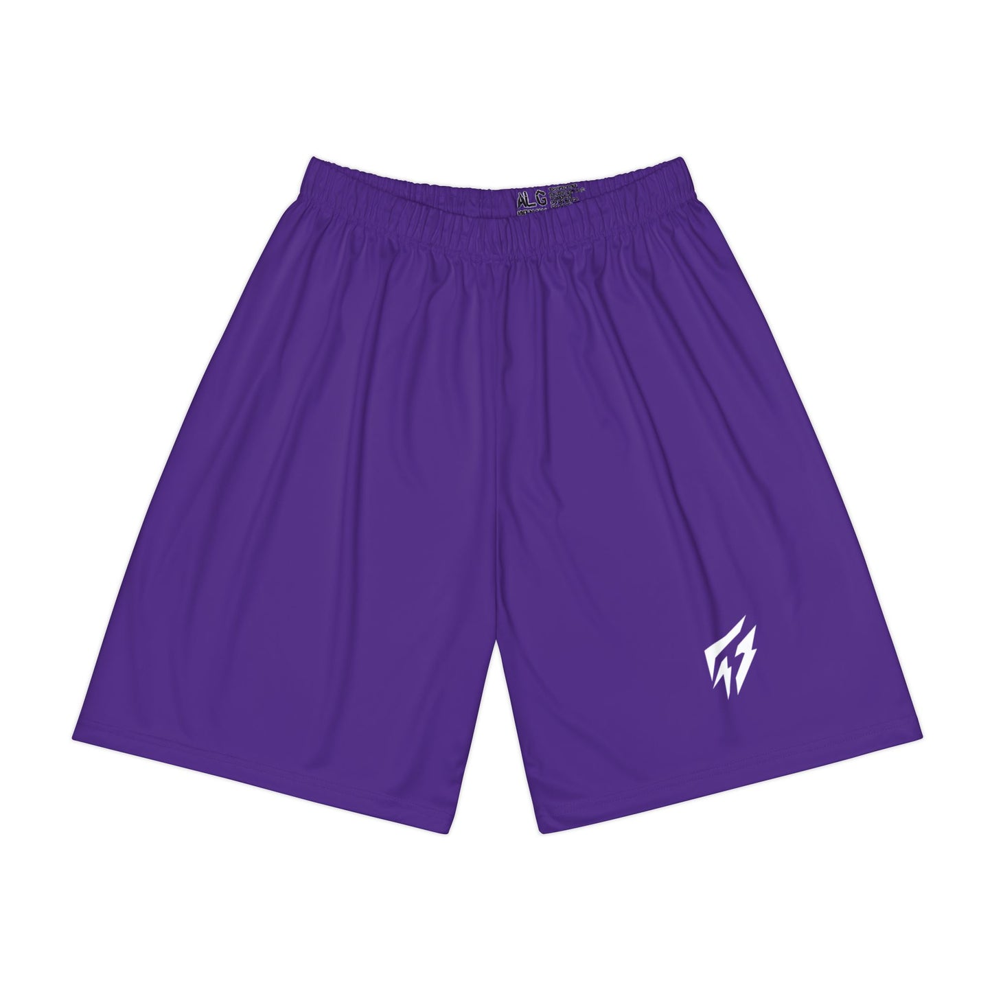 Flashlander ALG Performance Men’s Sports Shorts (AOP) Purple