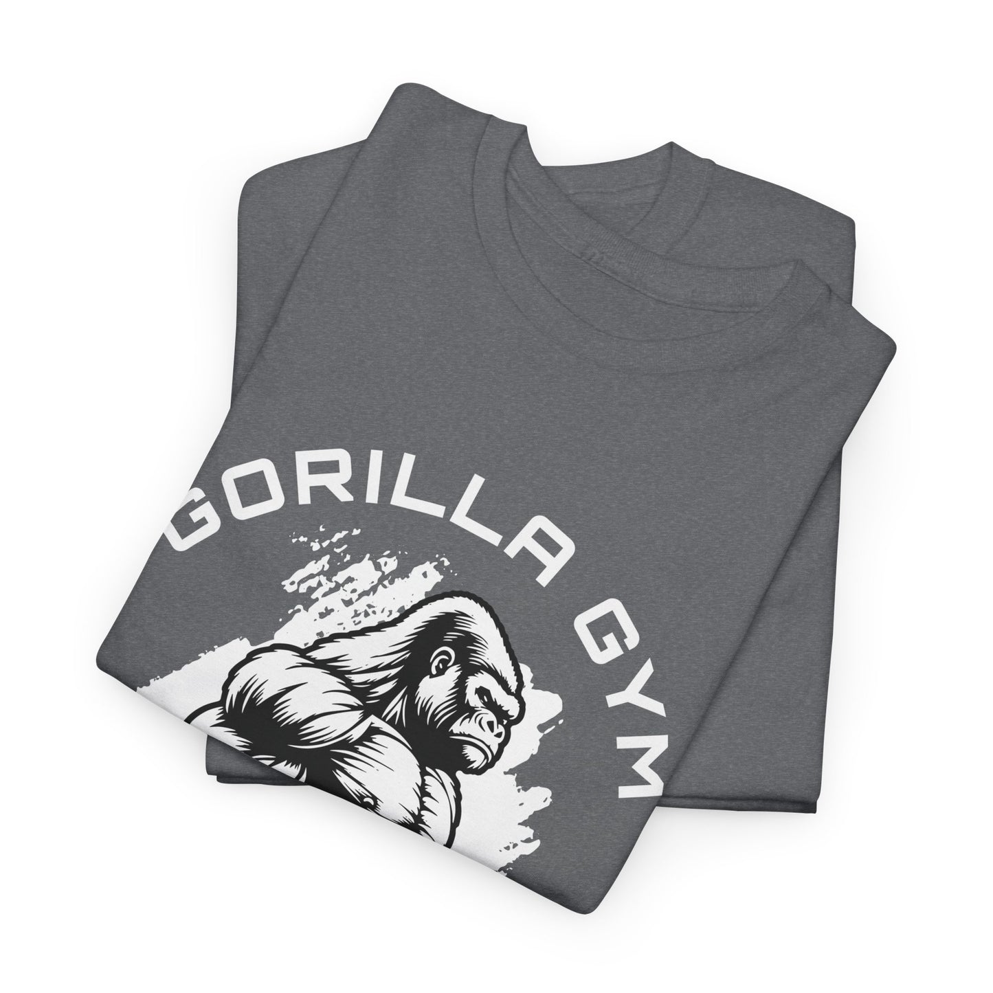 T-shirt de sport Gorilla Flashlander en coton unisexe, noir anthracite, graphique de performance