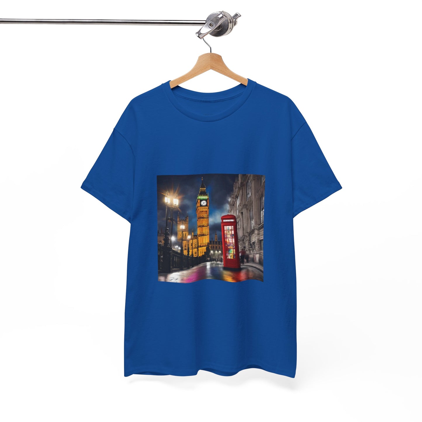 London City Big Ben, Reino Unido, Inglaterra Camisa Unisex Heavy Cotton Camiseta Marca Flashlander