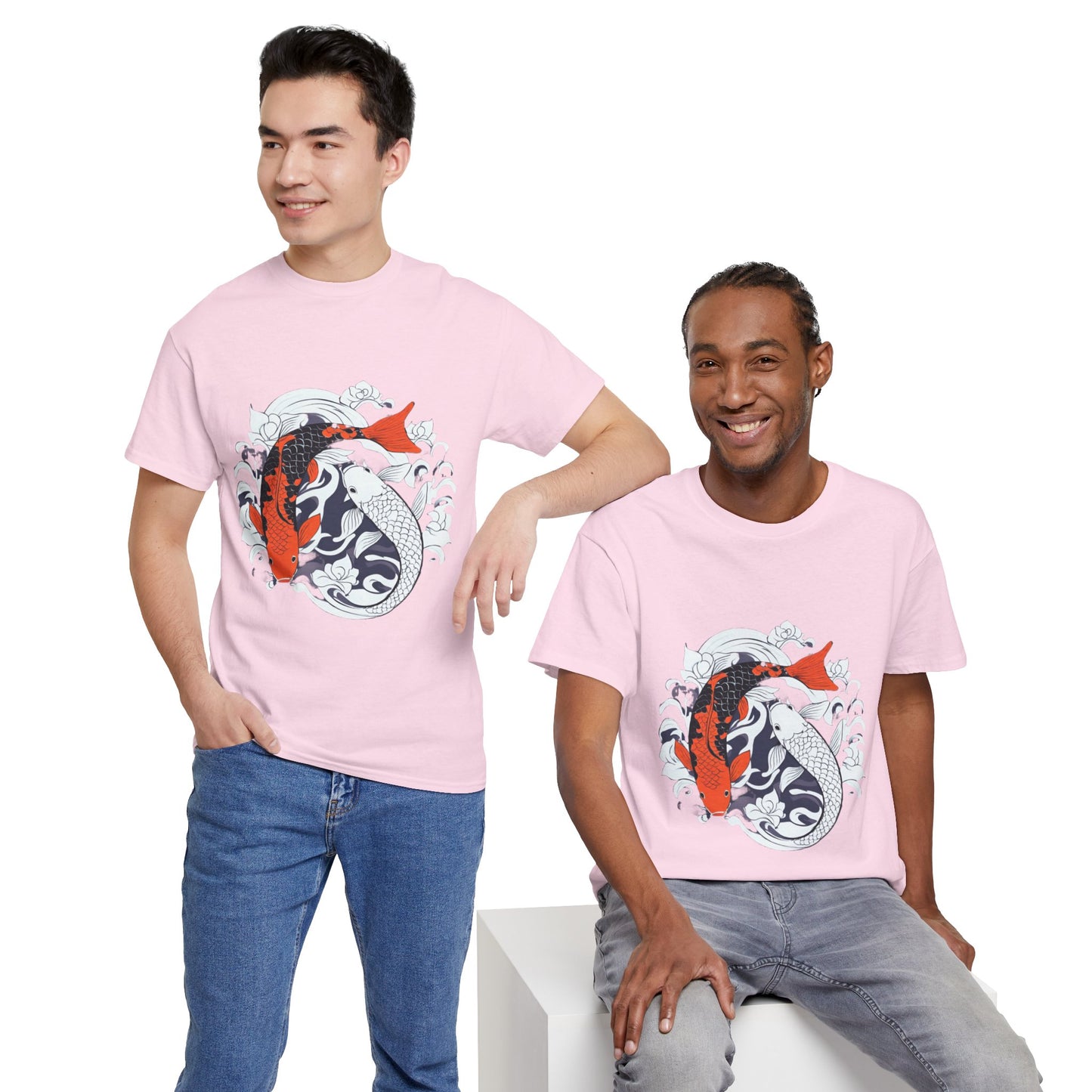 Yin Yang Japanese Koi Fish Flashlander Gym Shirt